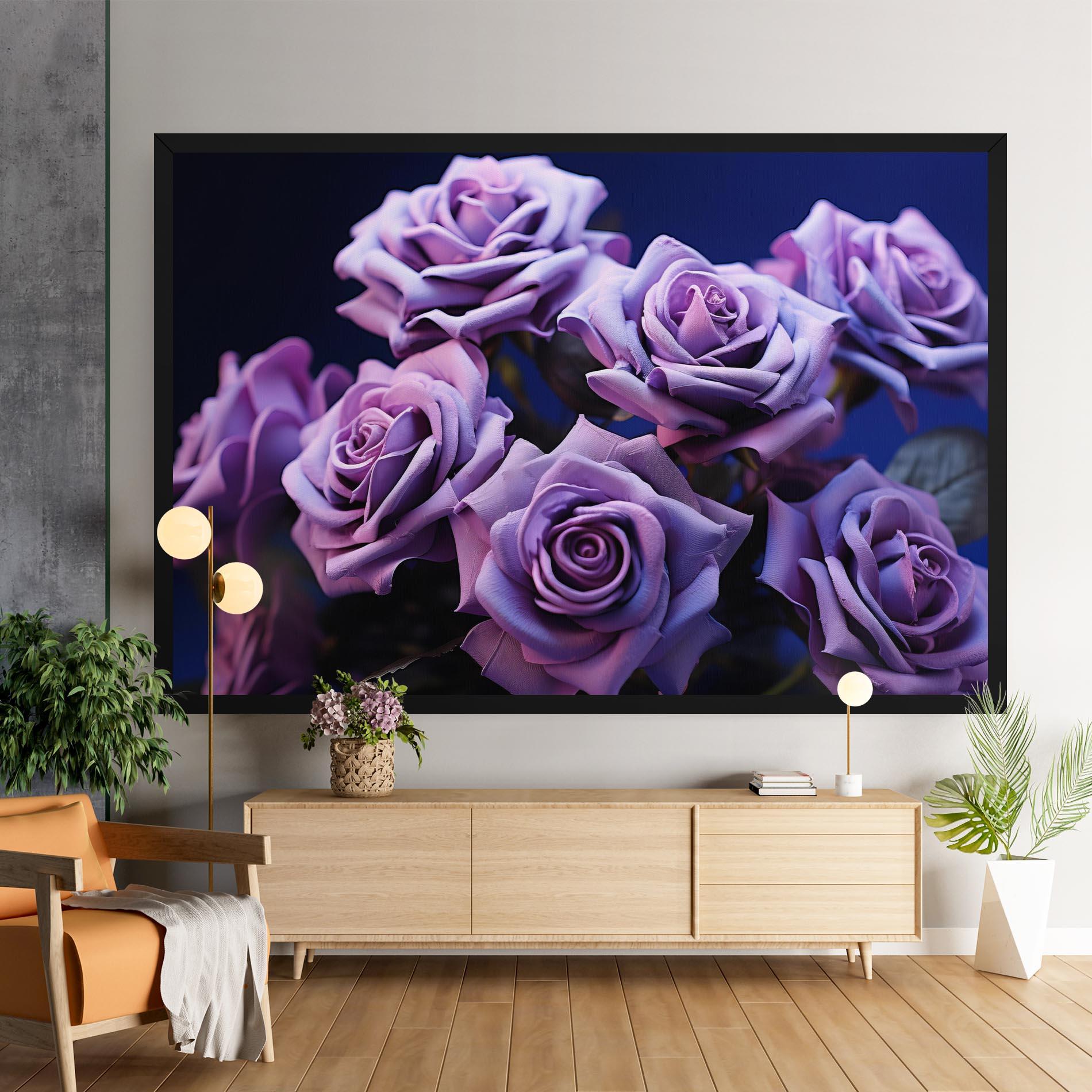 Obraz na Płótnie Pastel Purple Rose mockup 9