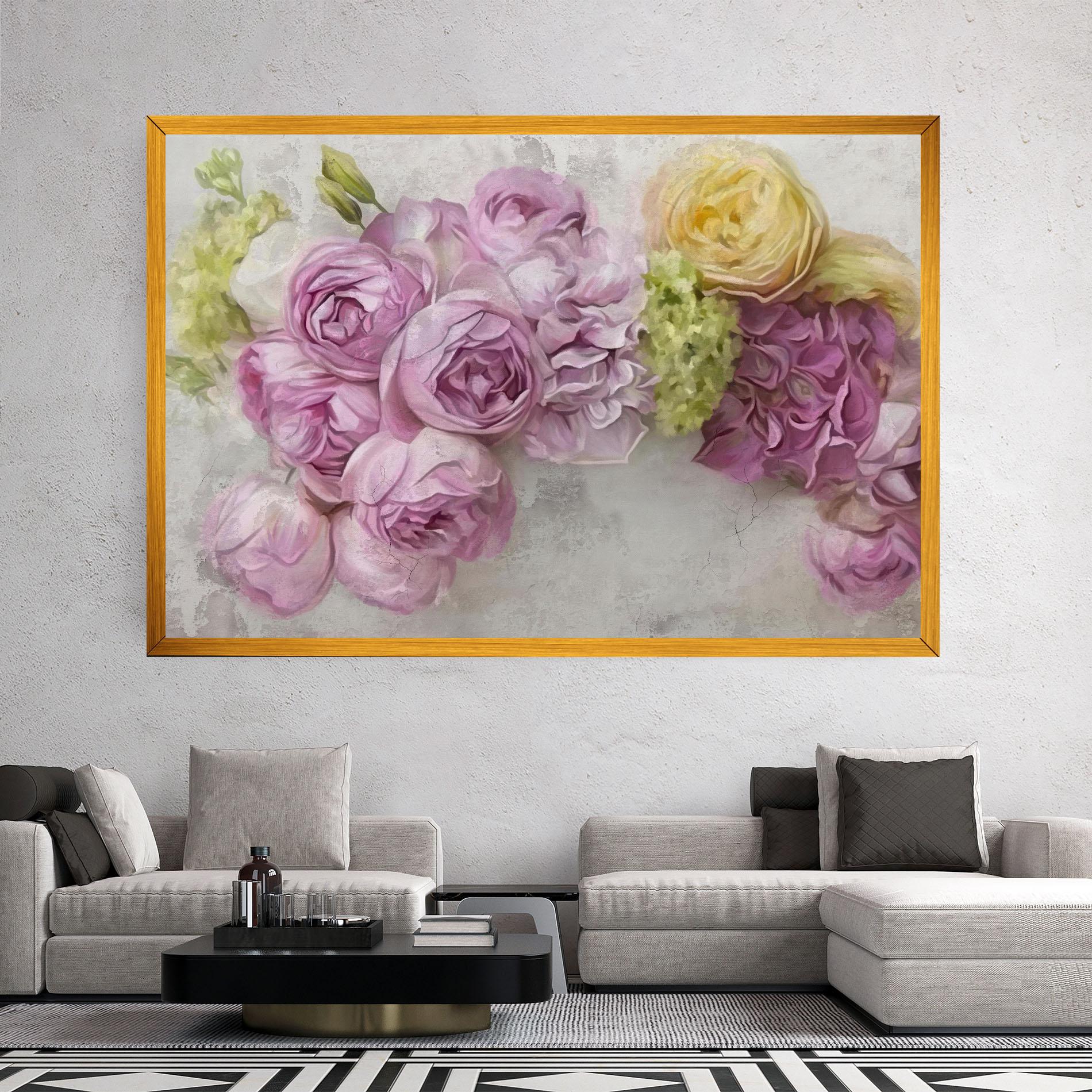 Obraz na Płótnie Trandafiri Colorati mockup 2