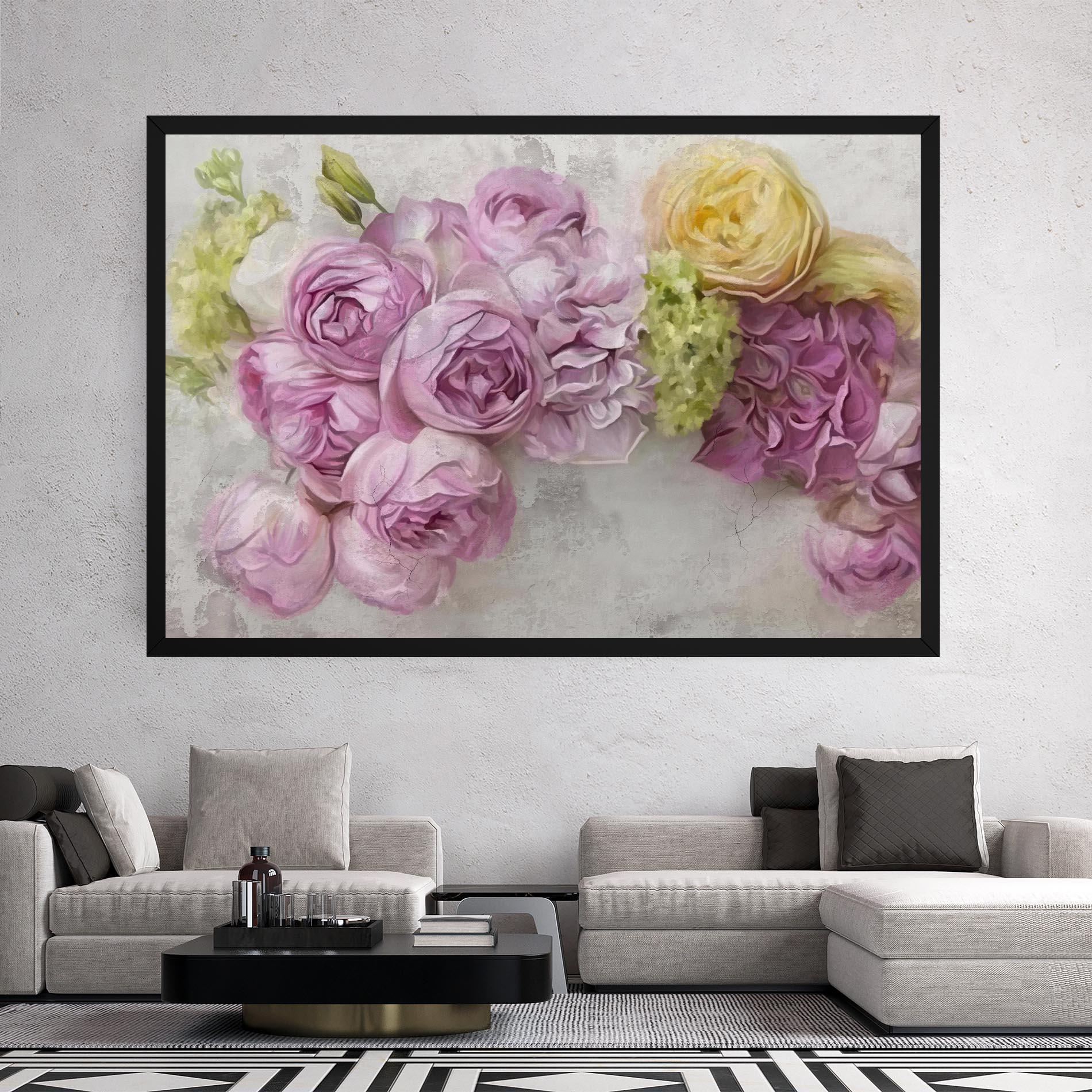 Obraz na Płótnie Trandafiri Colorati mockup 2