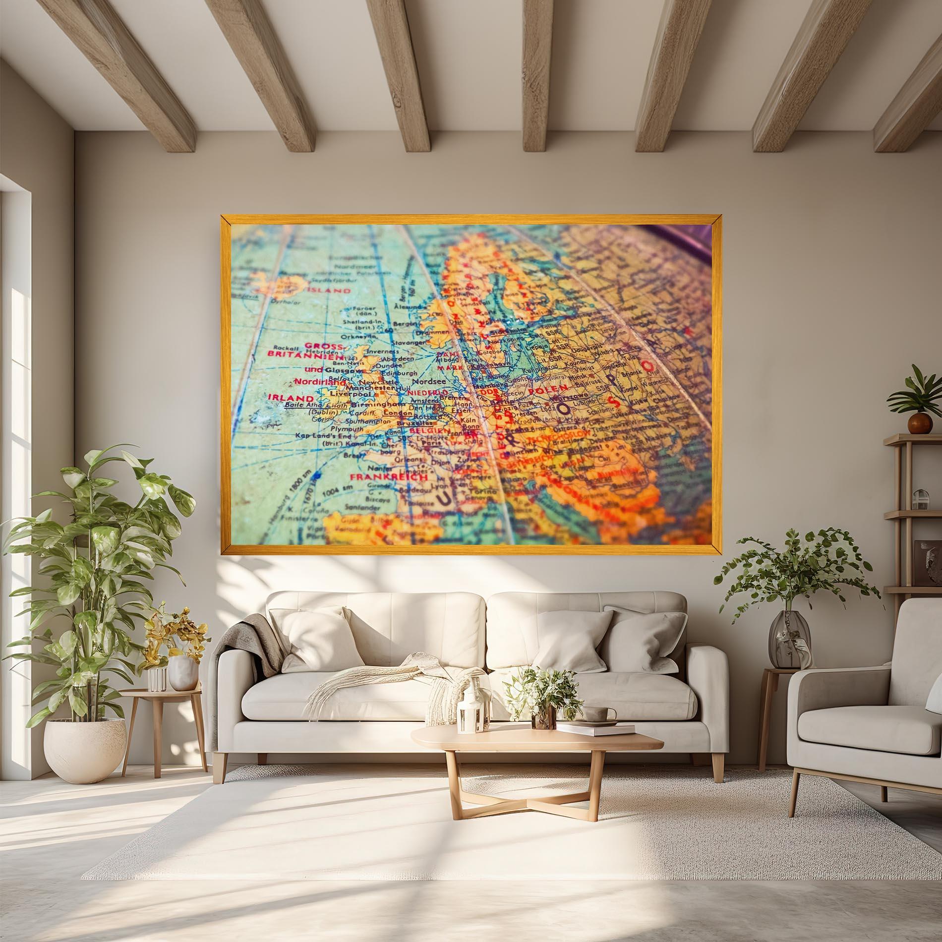 Obraz na Płótnie Globe mockup 6