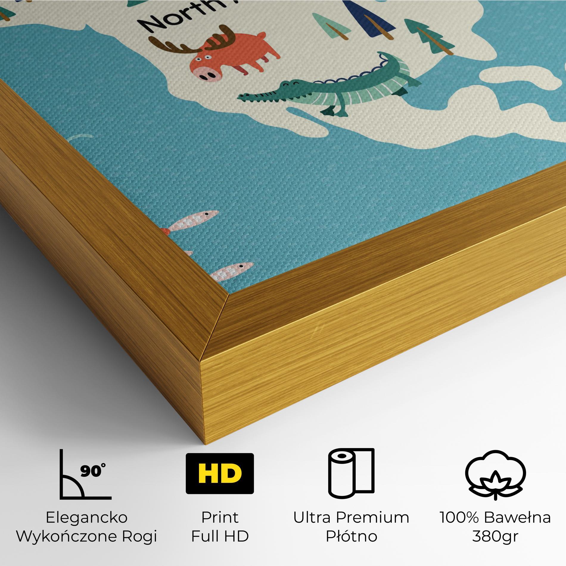 Obraz na Płótnie North America mockup 4