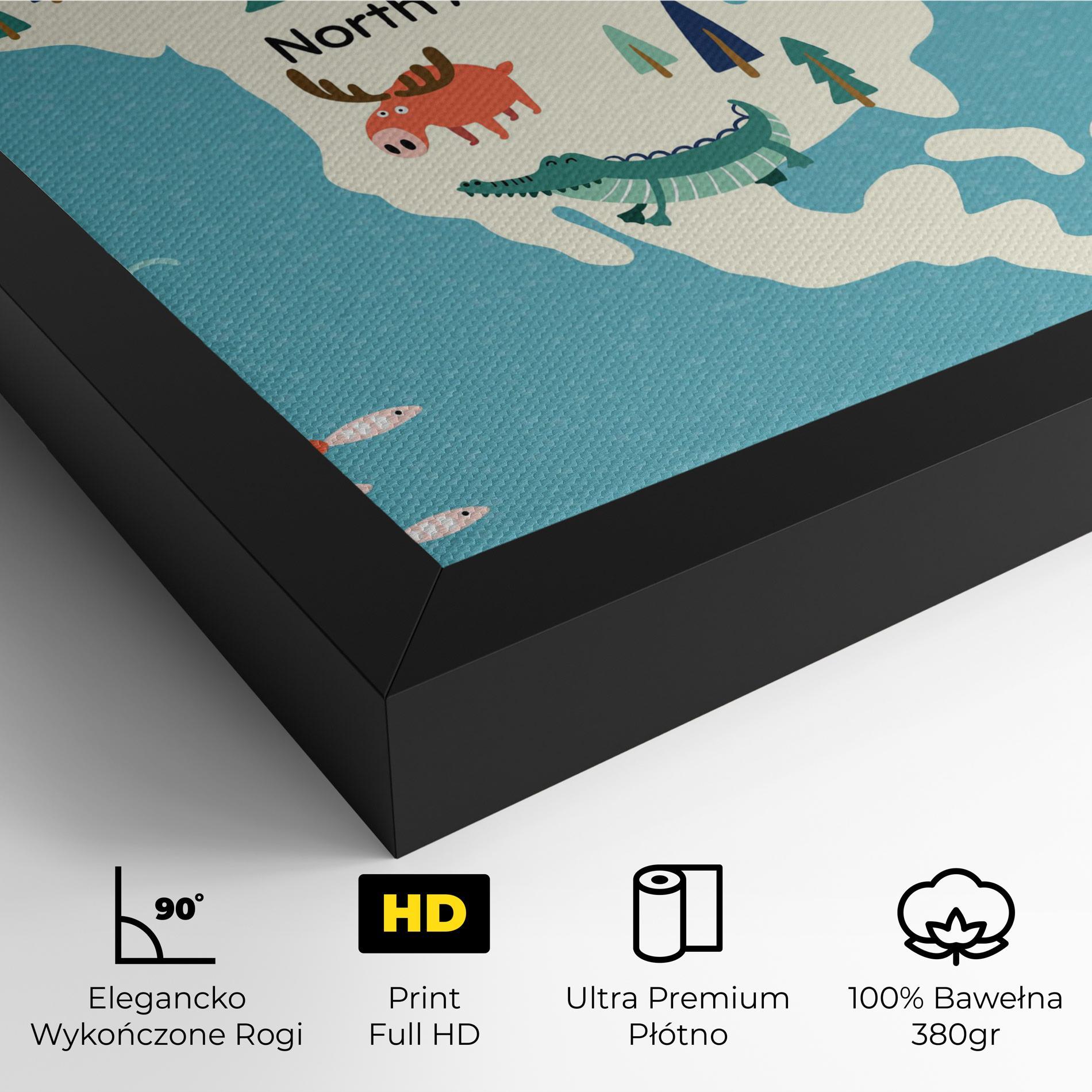 Obraz na Płótnie North America mockup 4