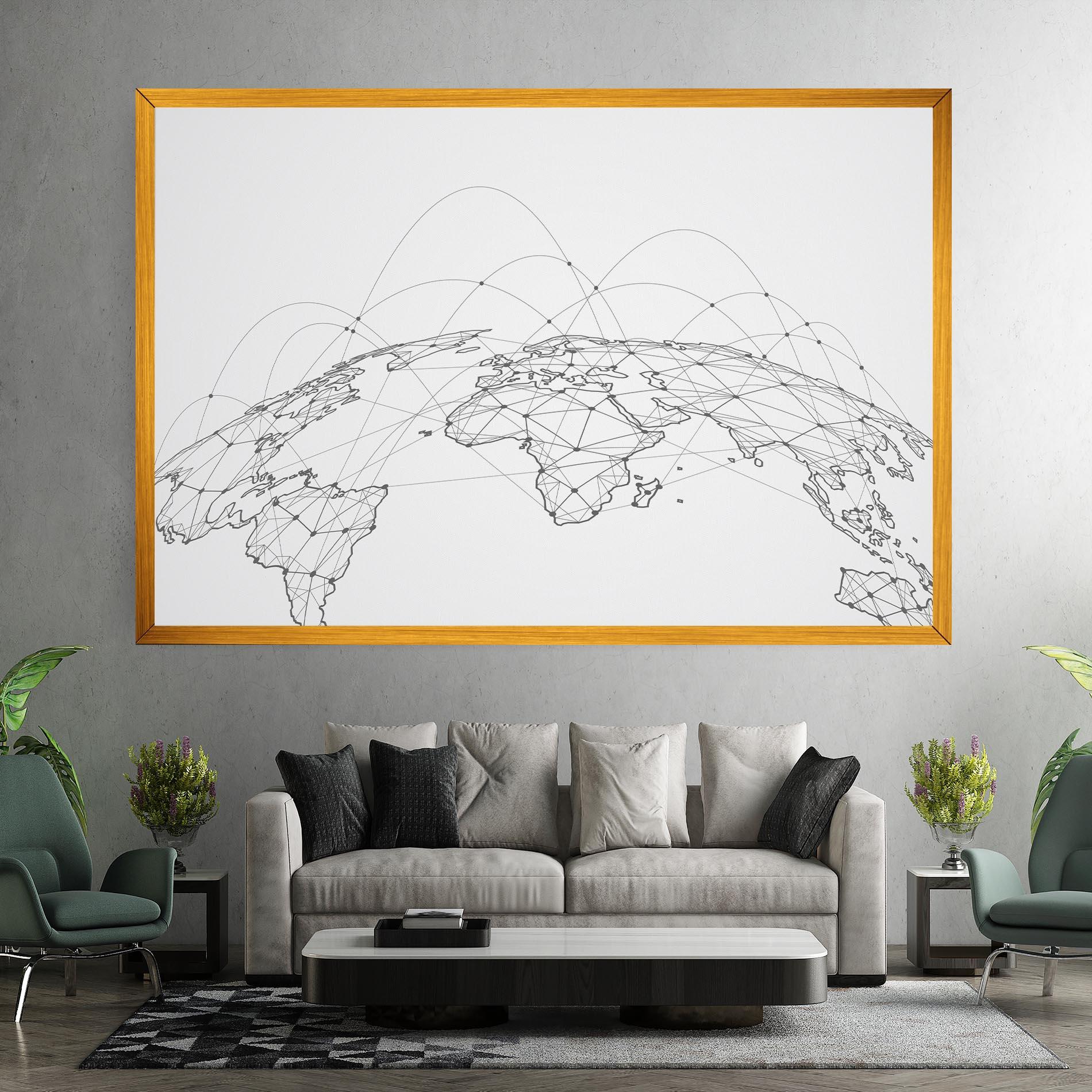 Obraz na Płótnie Global Network mockup 7