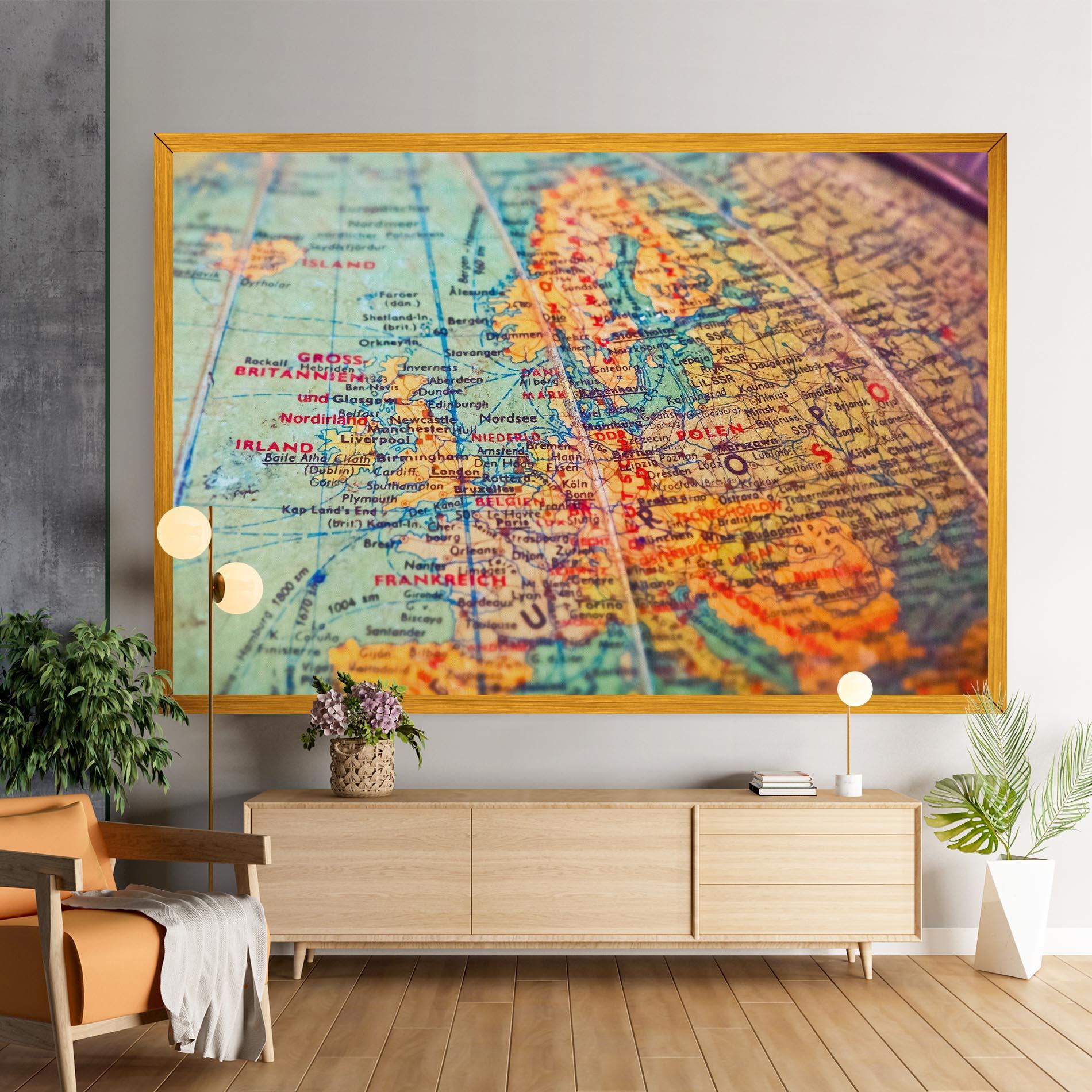 Obraz na Płótnie Globe mockup 9