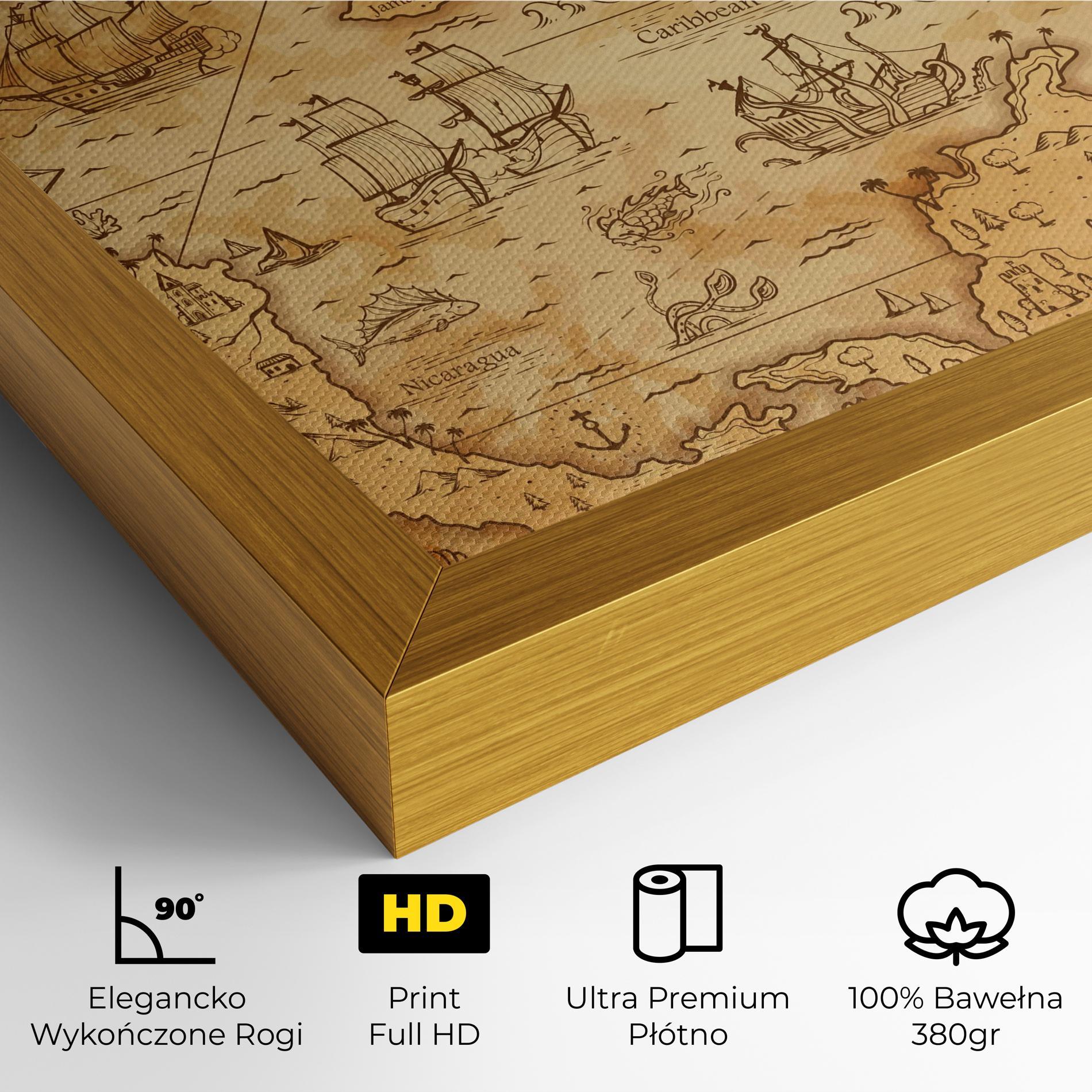 Obraz na Płótnie Caribbean Sea mockup 4