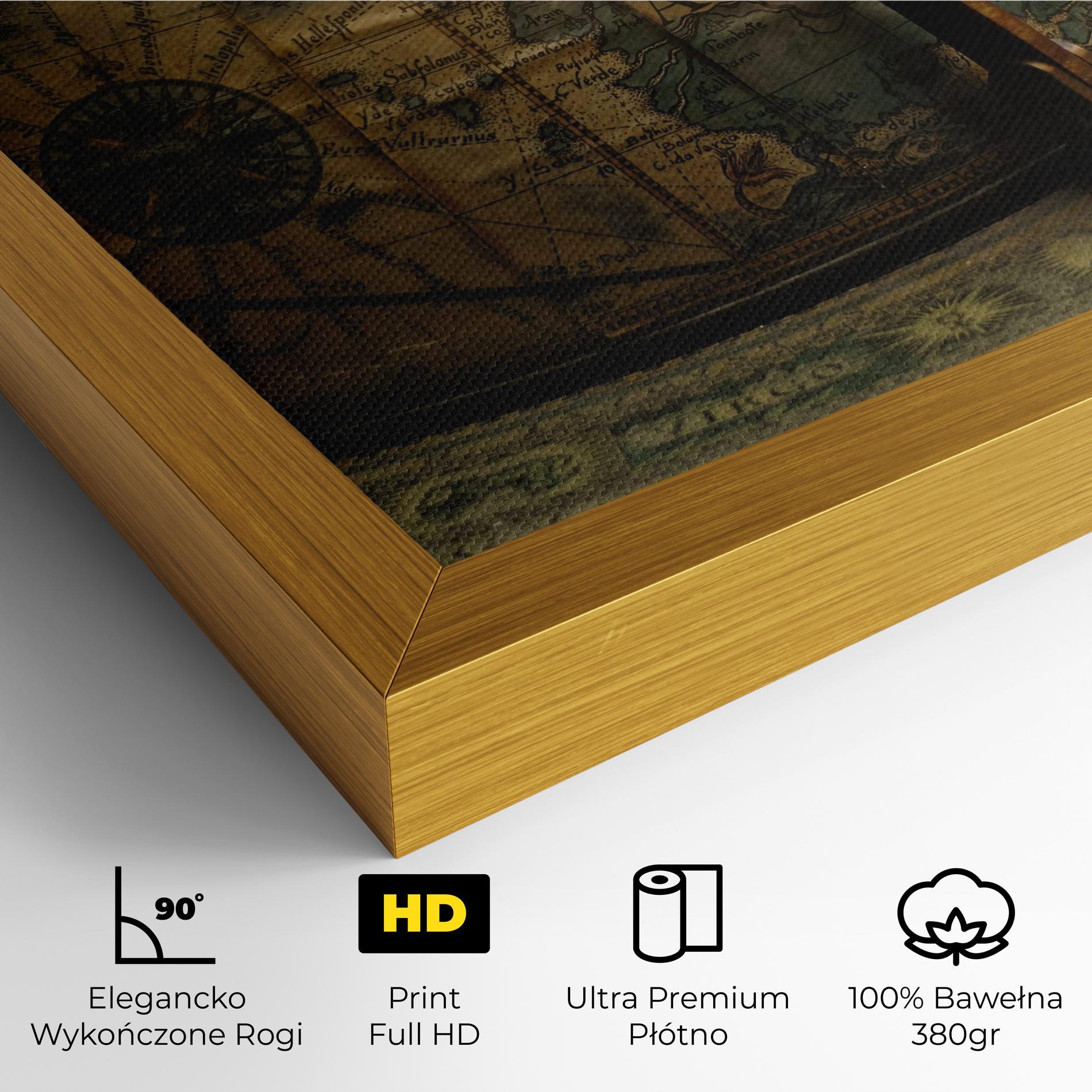 Obraz na Płótnie Globe Map mockup 4