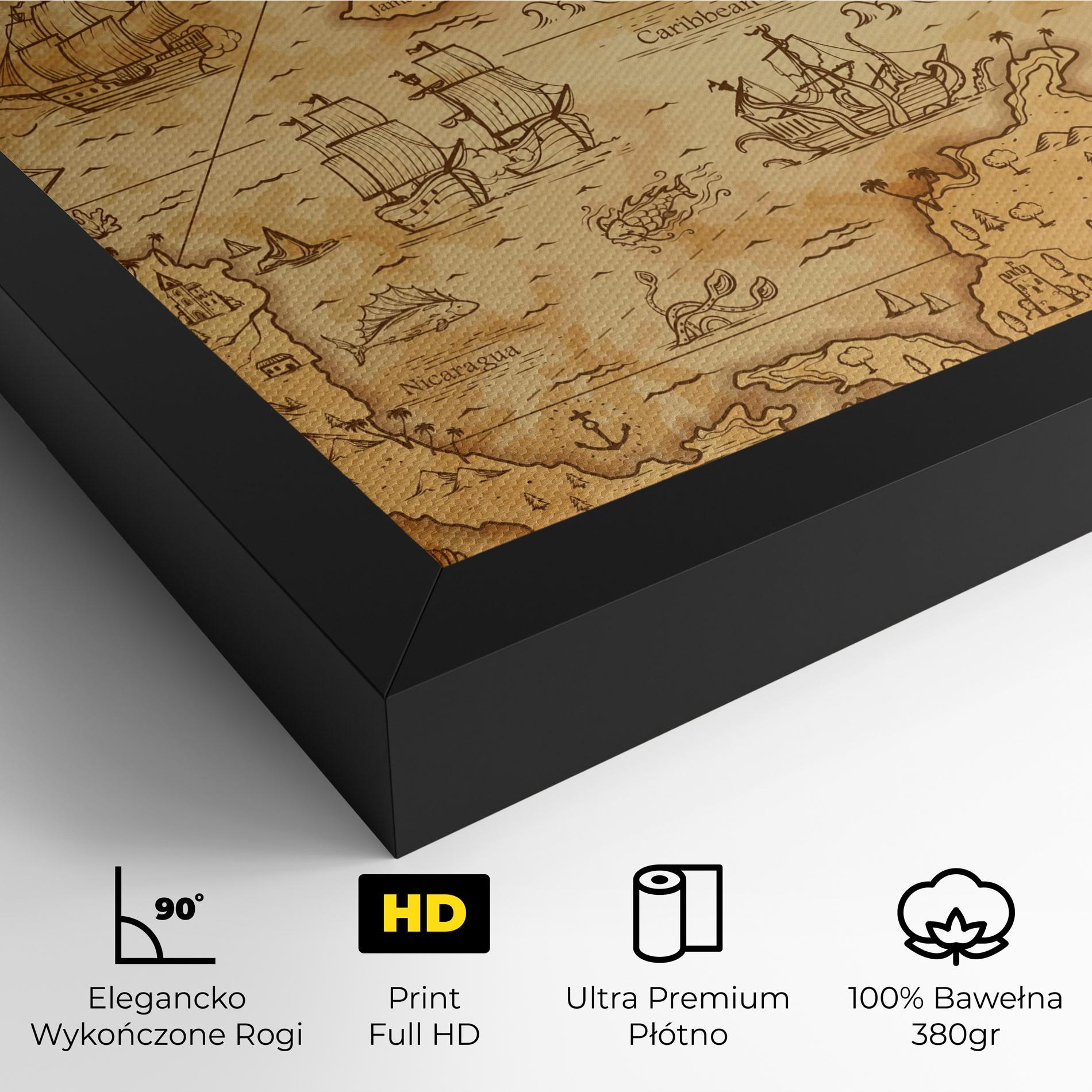 Obraz na Płótnie Caribbean Sea mockup 4