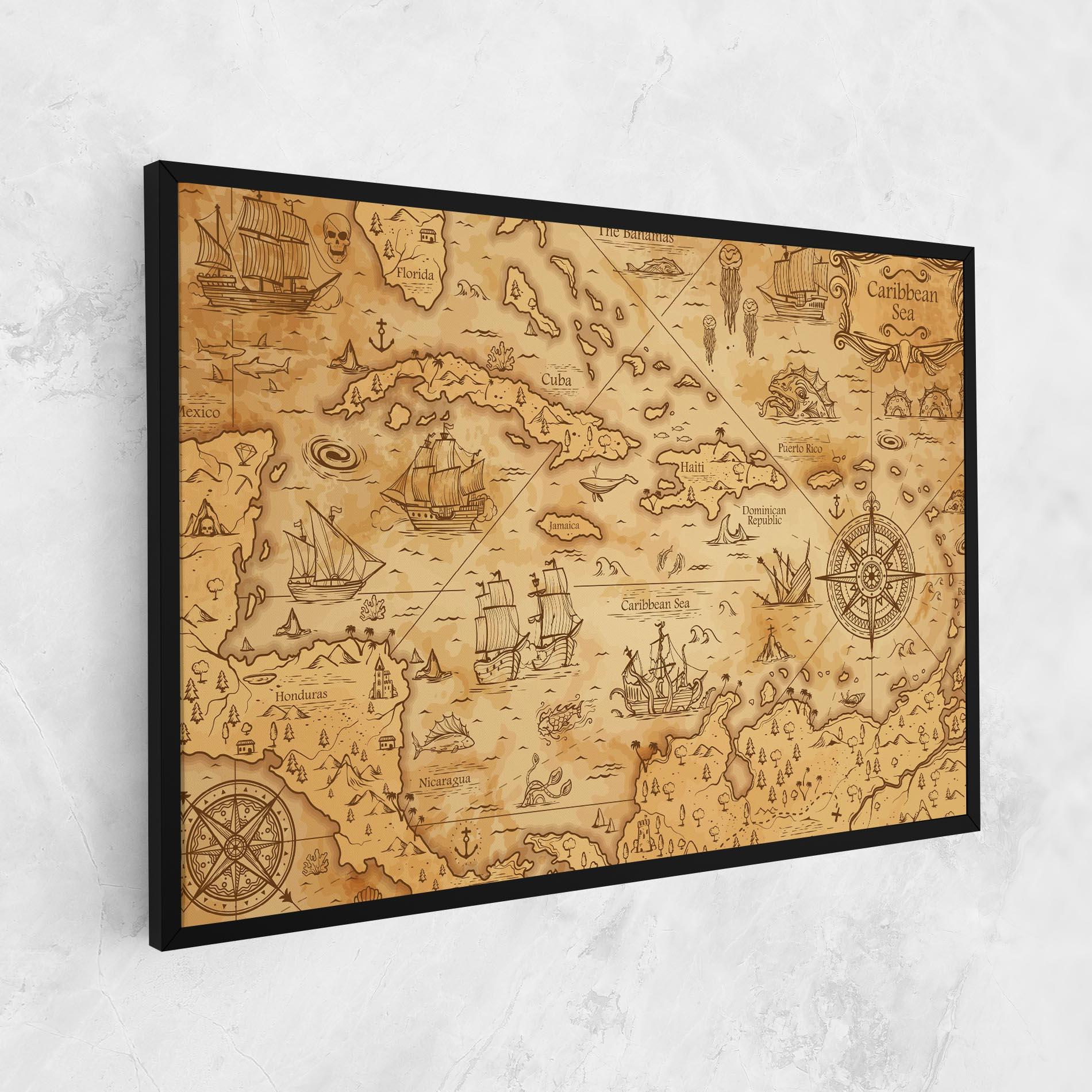 Obraz na Płótnie Caribbean Sea mockup 1