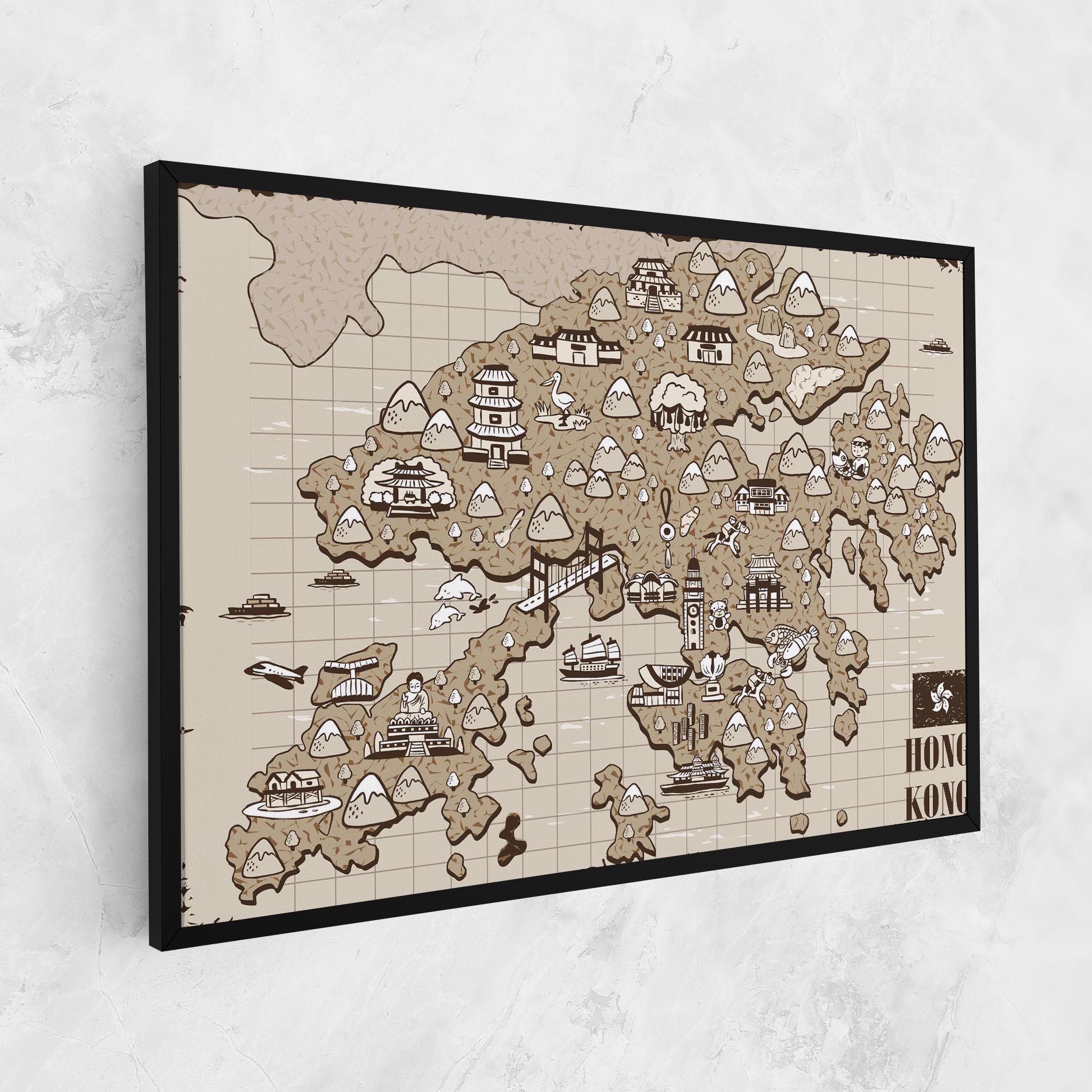 Obraz na Płótnie Hong Kong mockup 1