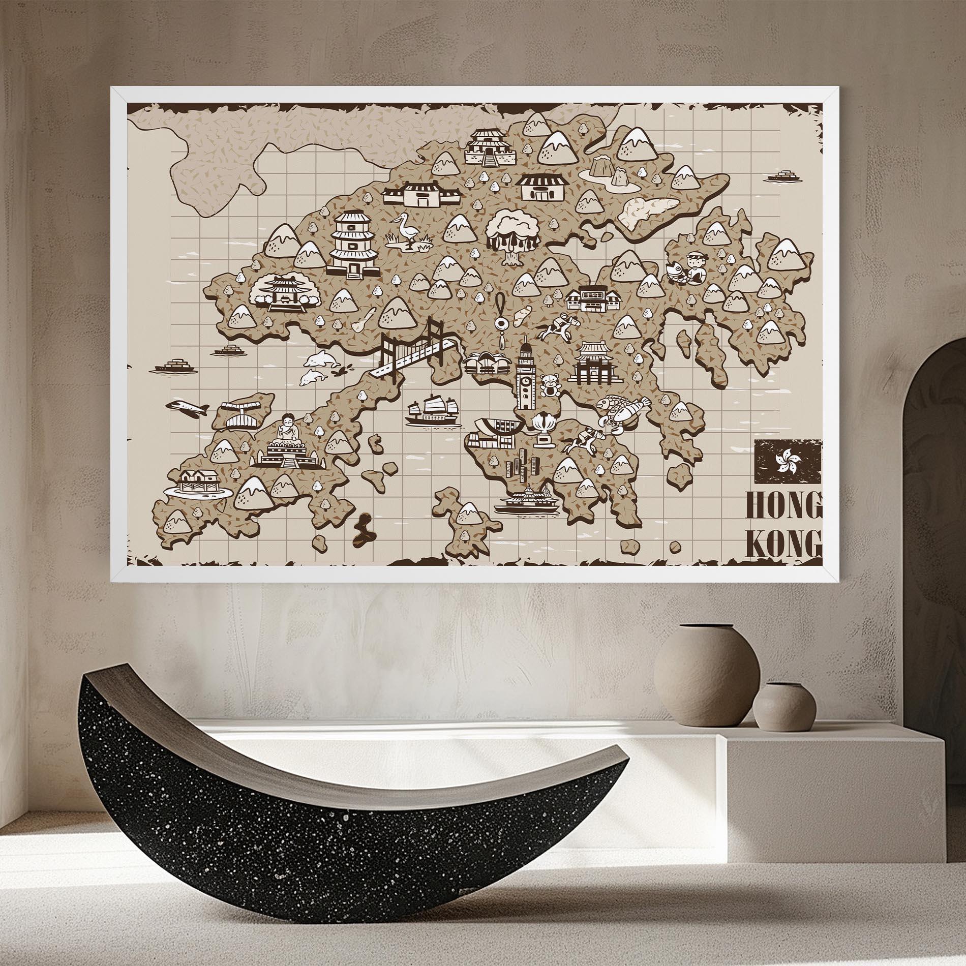 Obraz na Płótnie Hong Kong mockup 8