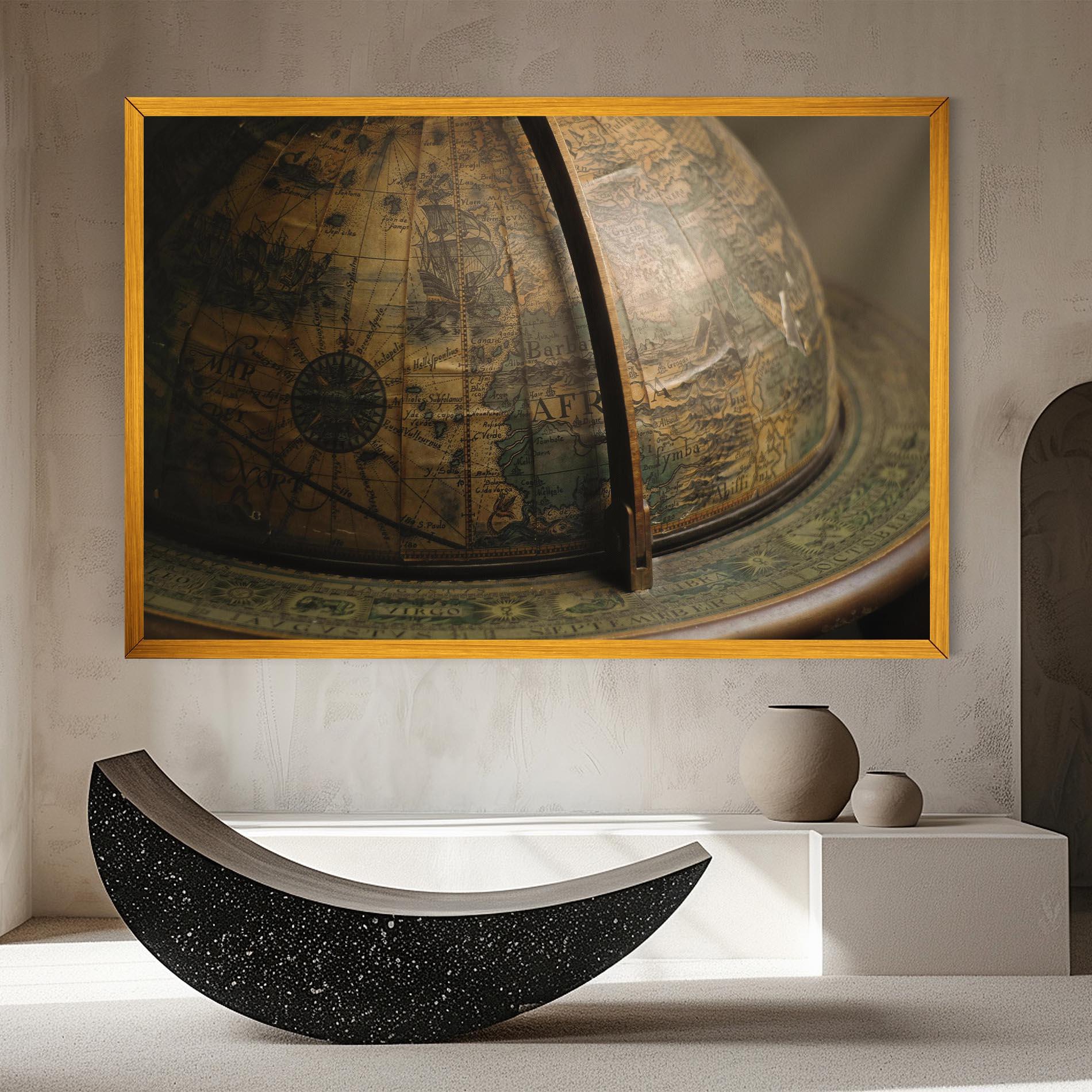 Obraz na Płótnie Globe Map mockup 8