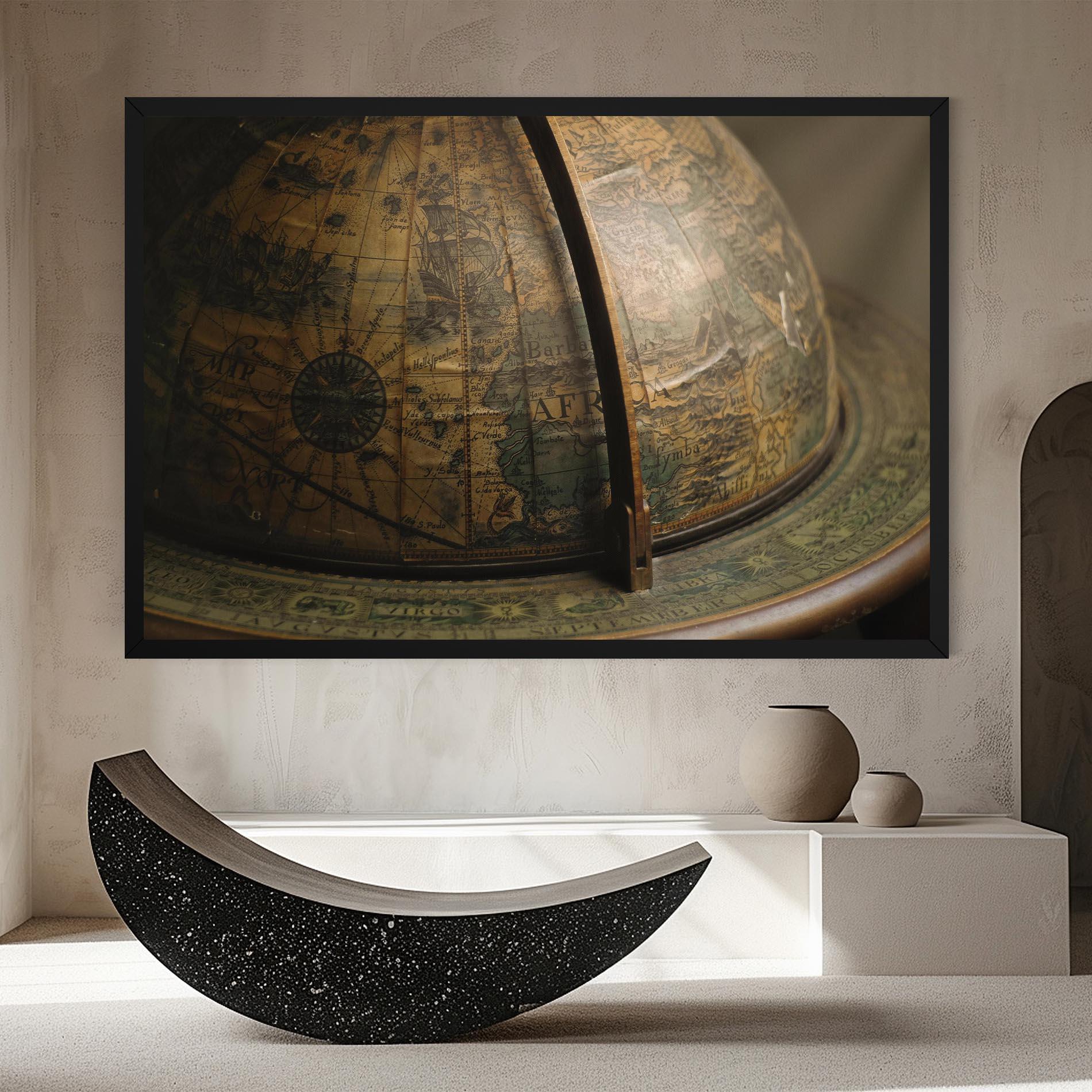 Obraz na Płótnie Globe Map mockup 8