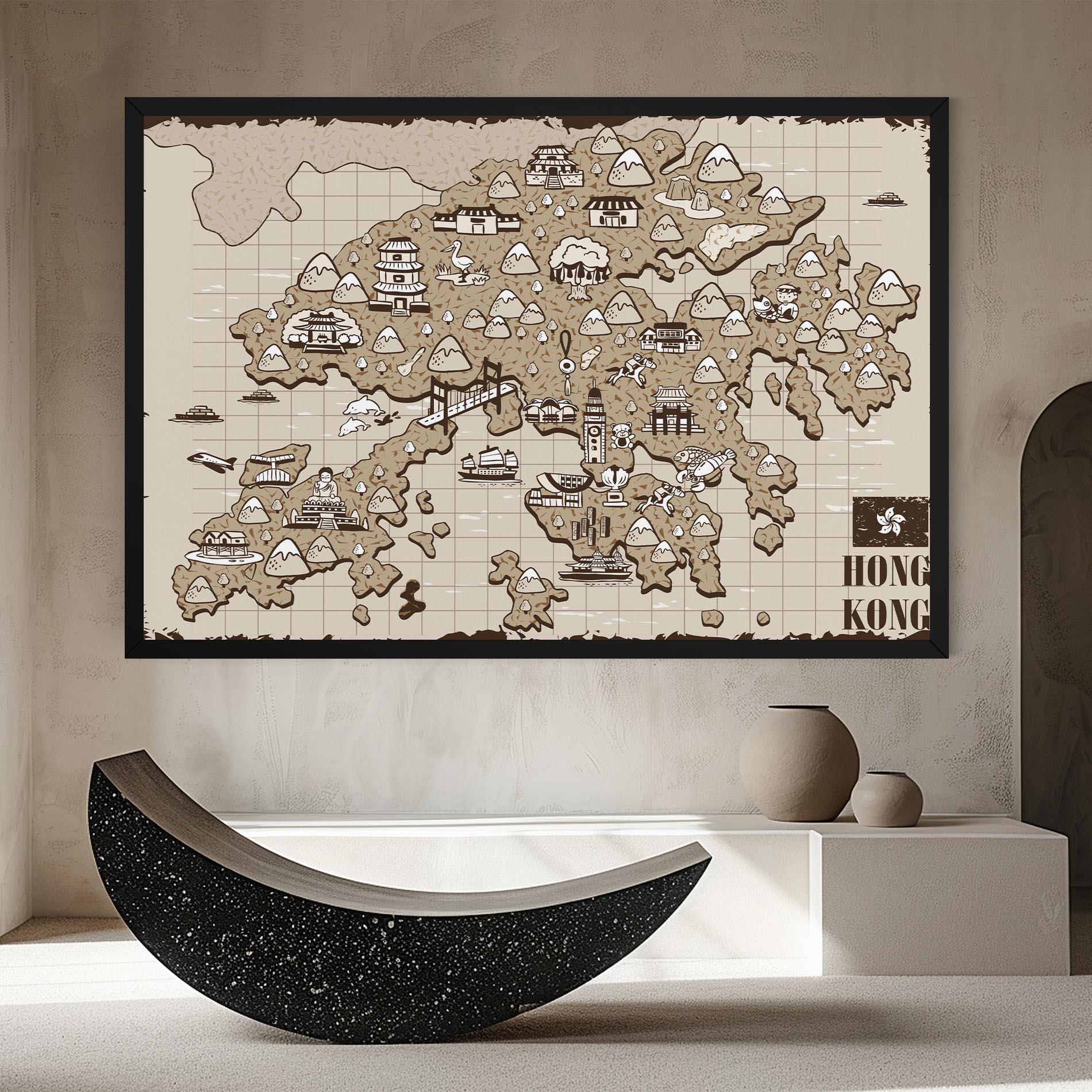 Obraz na Płótnie Hong Kong mockup 8