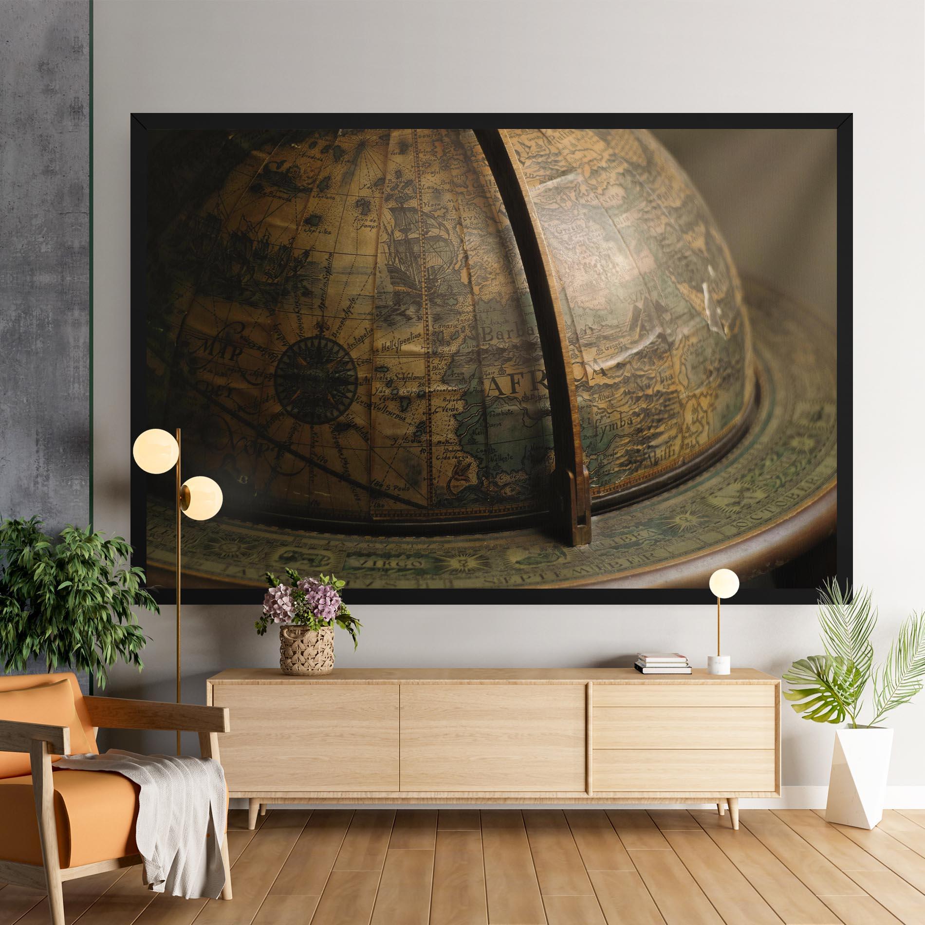 Obraz na Płótnie Globe Map mockup 9