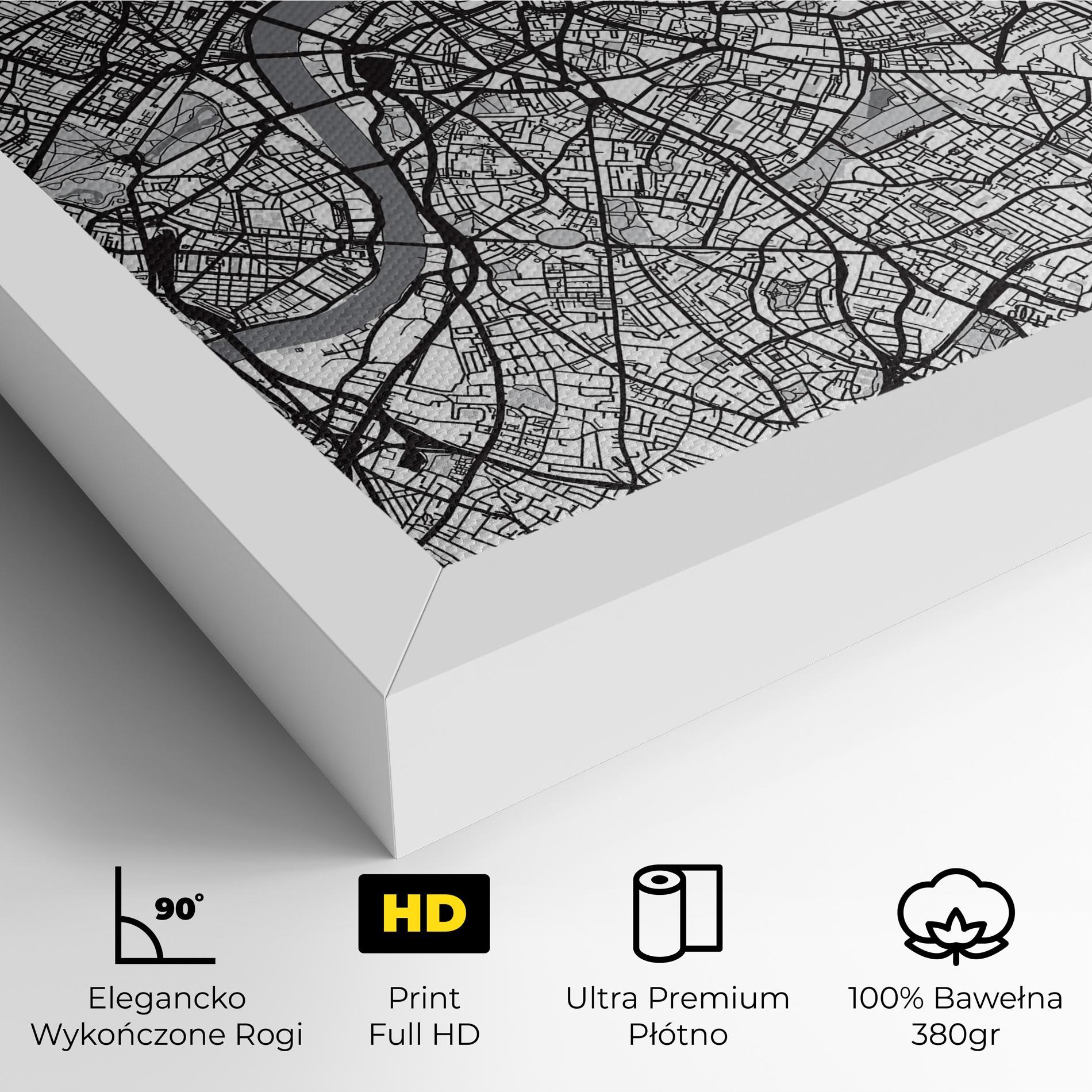 Obraz na Płótnie City Map mockup 4