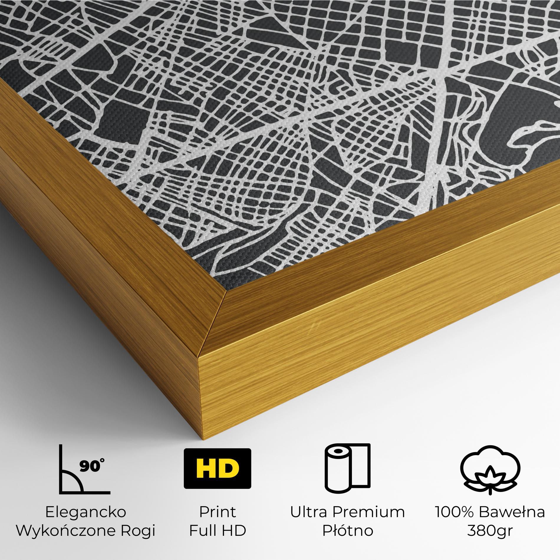 Obraz na Płótnie Barcelona Map mockup 4