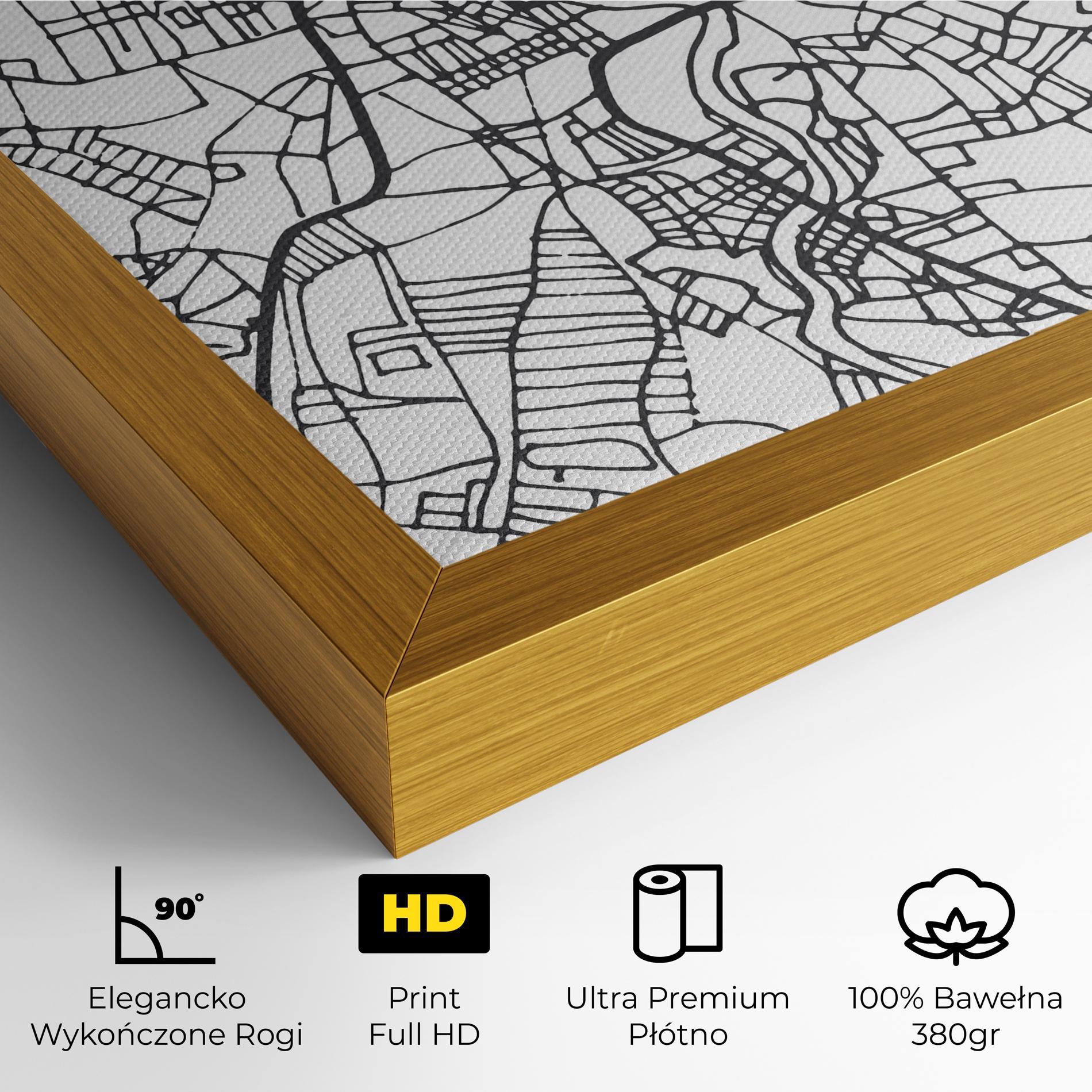 Obraz na Płótnie Belfast Map mockup 4