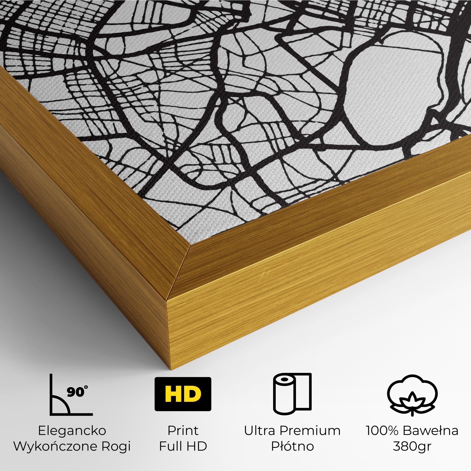 Obraz na Płótnie Caen Map mockup 4