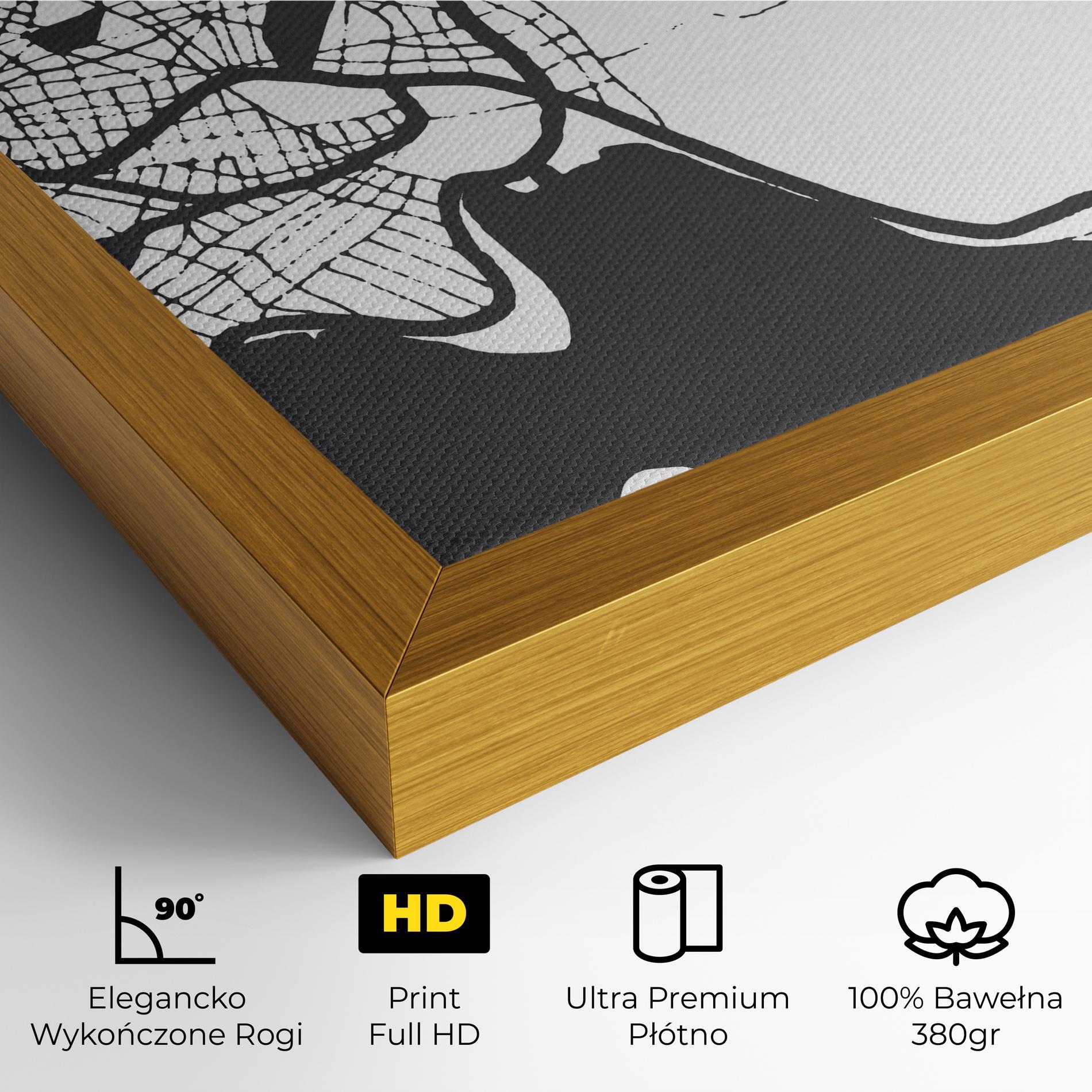 Obraz na Płótnie Chalcis Map mockup 4