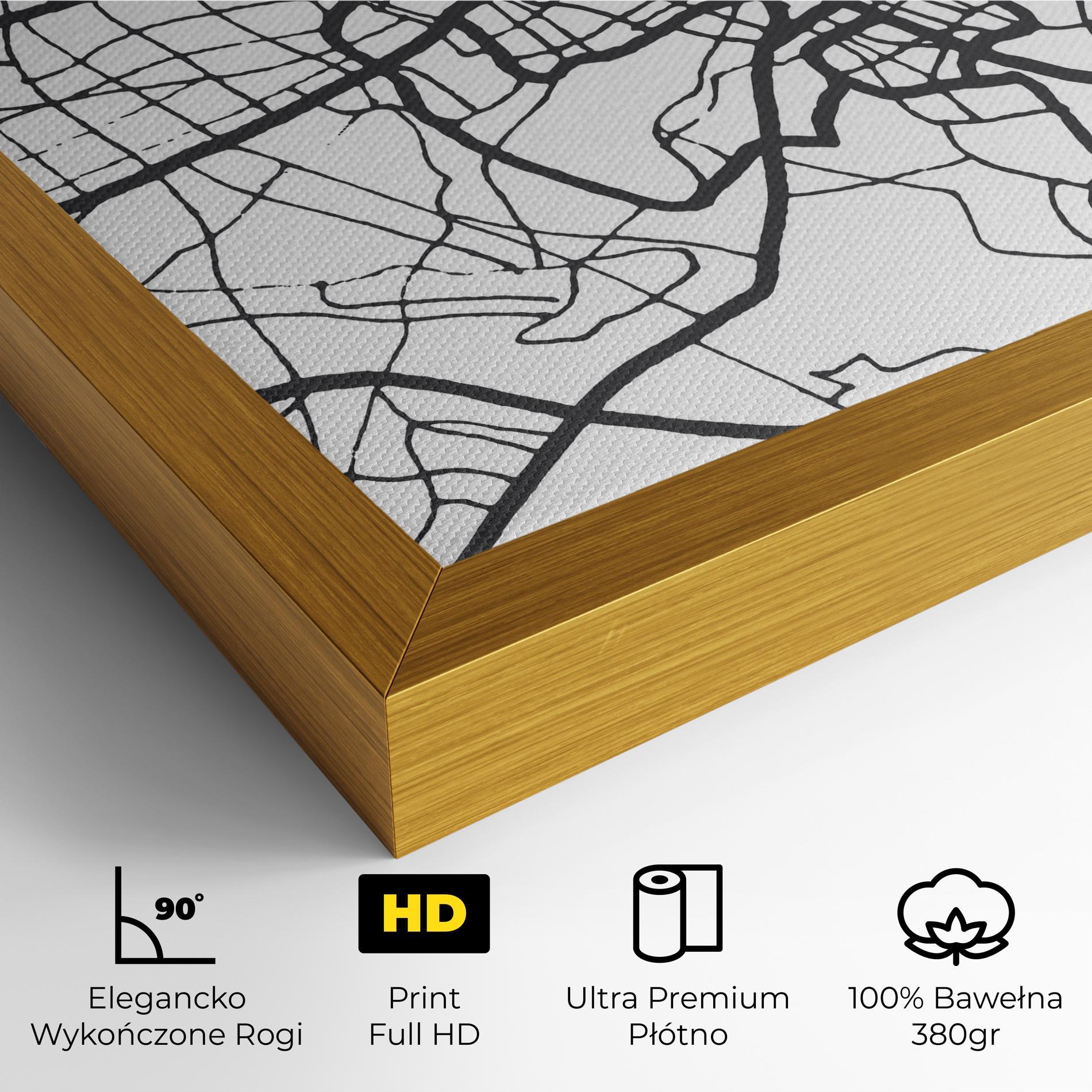 Obraz na Płótnie Nairobi Map mockup 4