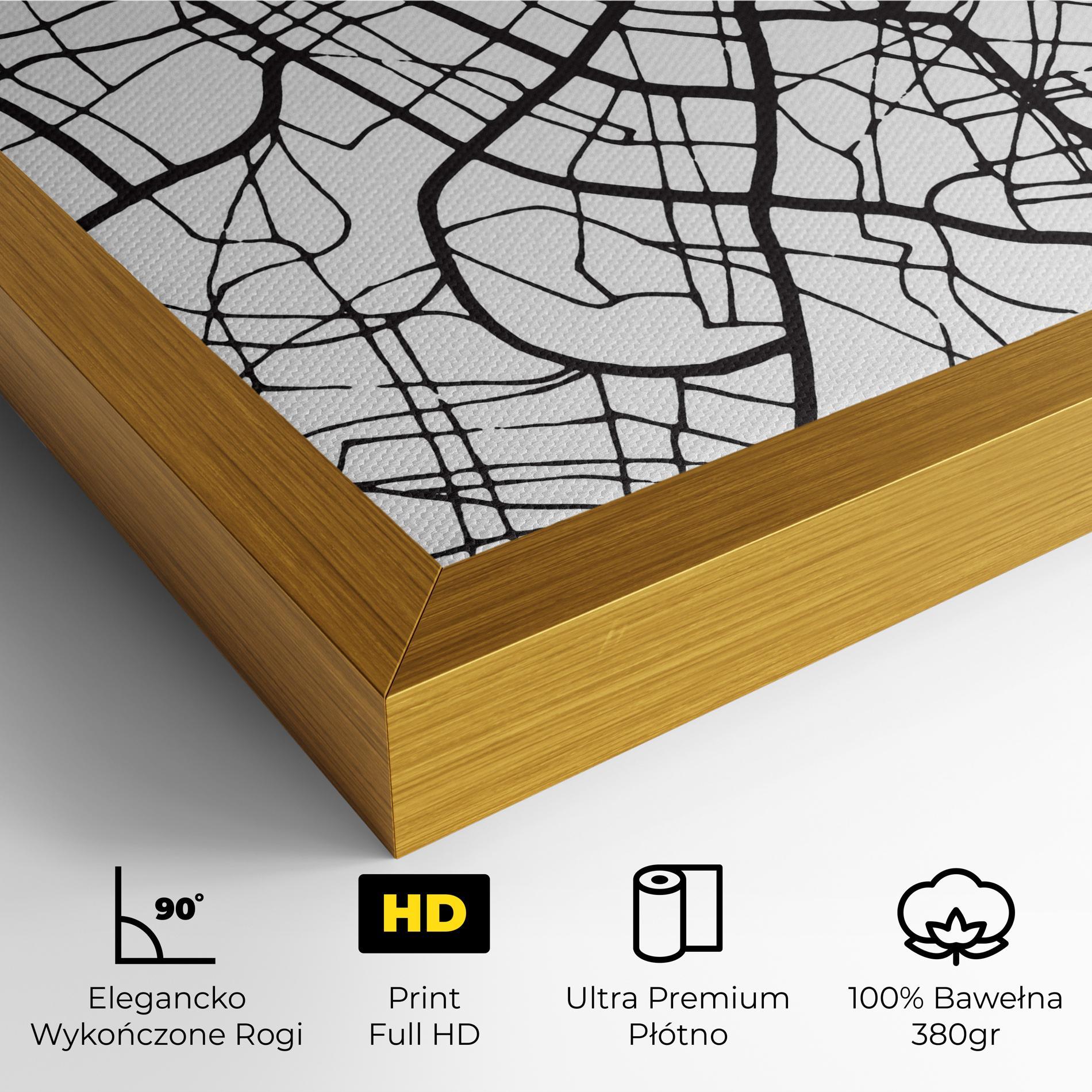 Obraz na Płótnie Zaragoza City Map mockup 4