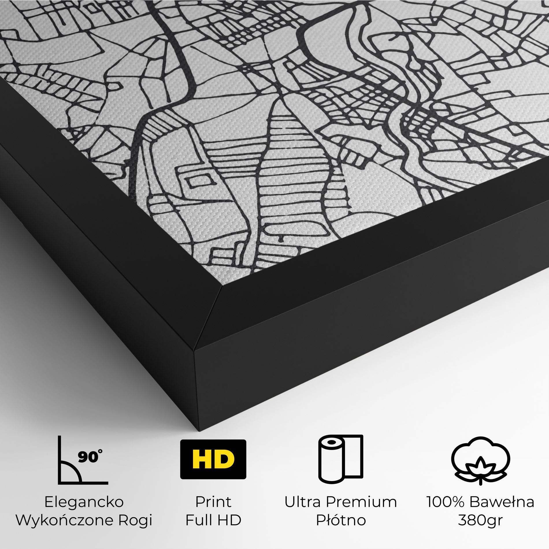 Obraz na Płótnie Belfast Map mockup 4