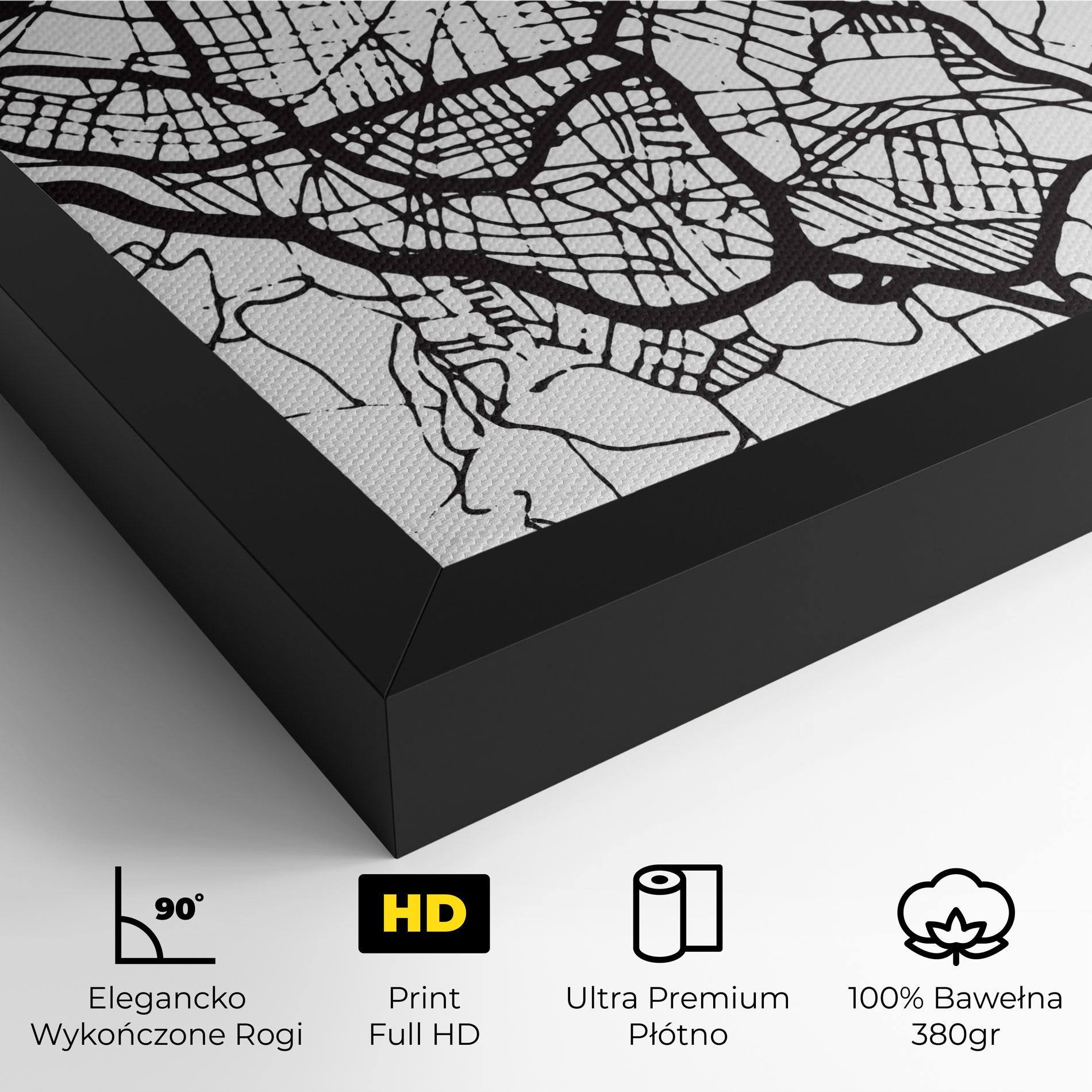 Obraz na Płótnie Bilbao Map mockup 4