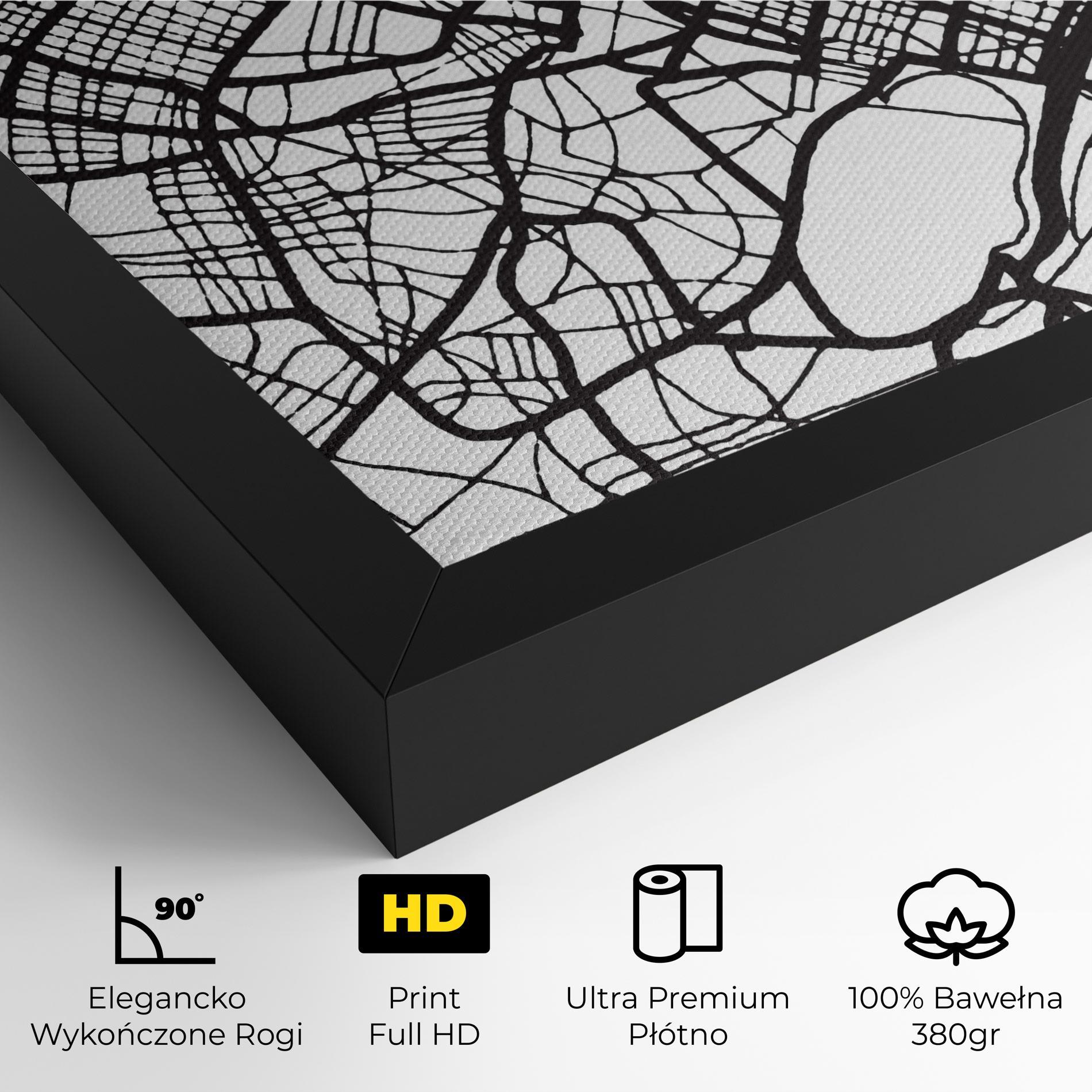 Obraz na Płótnie Caen Map mockup 4