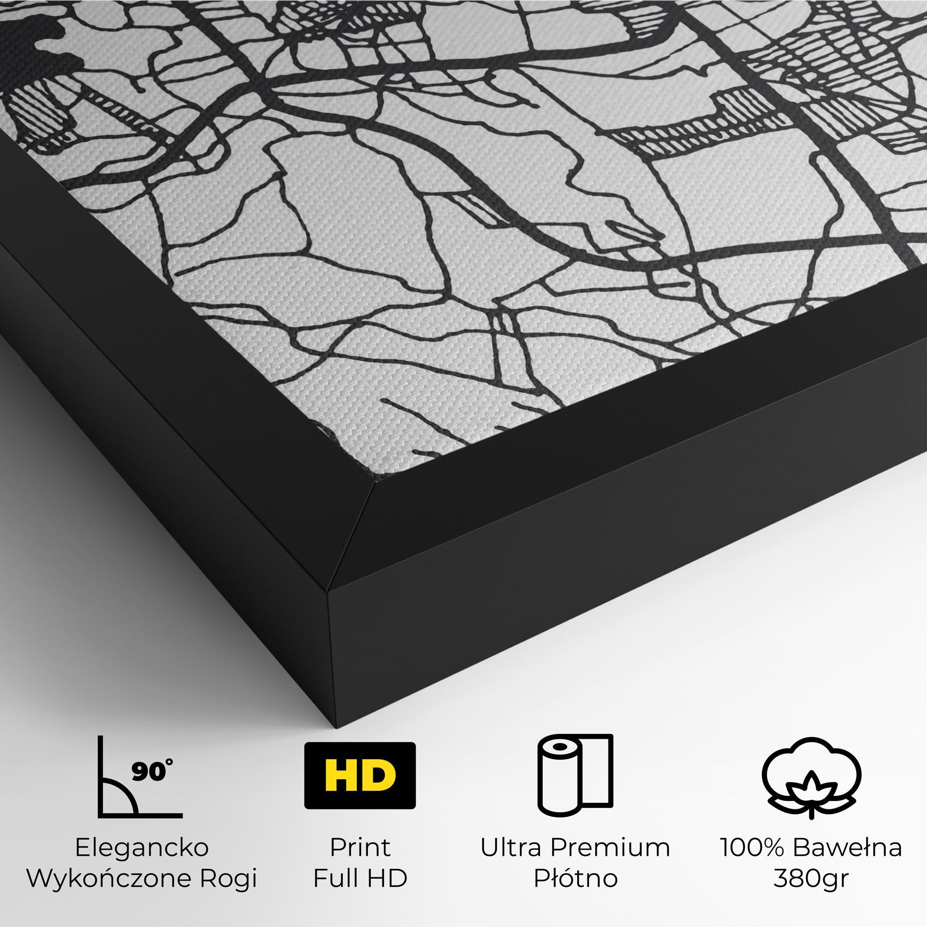 Obraz na Płótnie Tasikmalaya Map mockup 4
