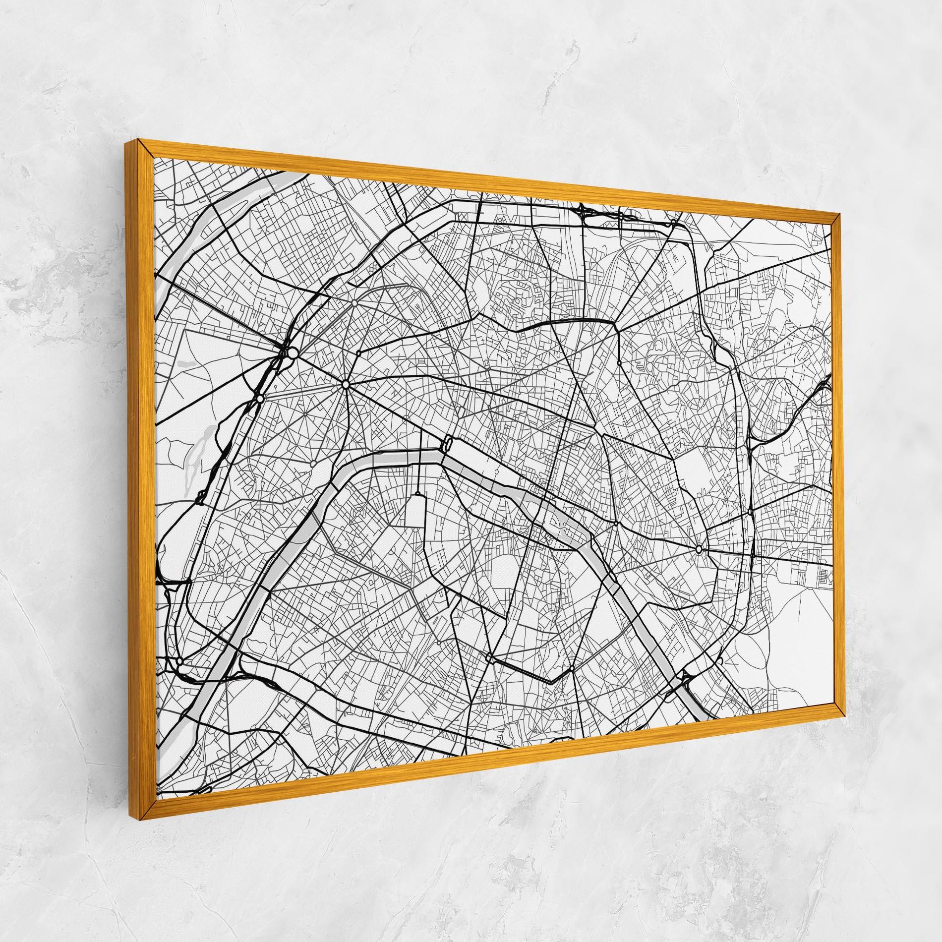 Obraz na Płótnie City Black Line mockup 1