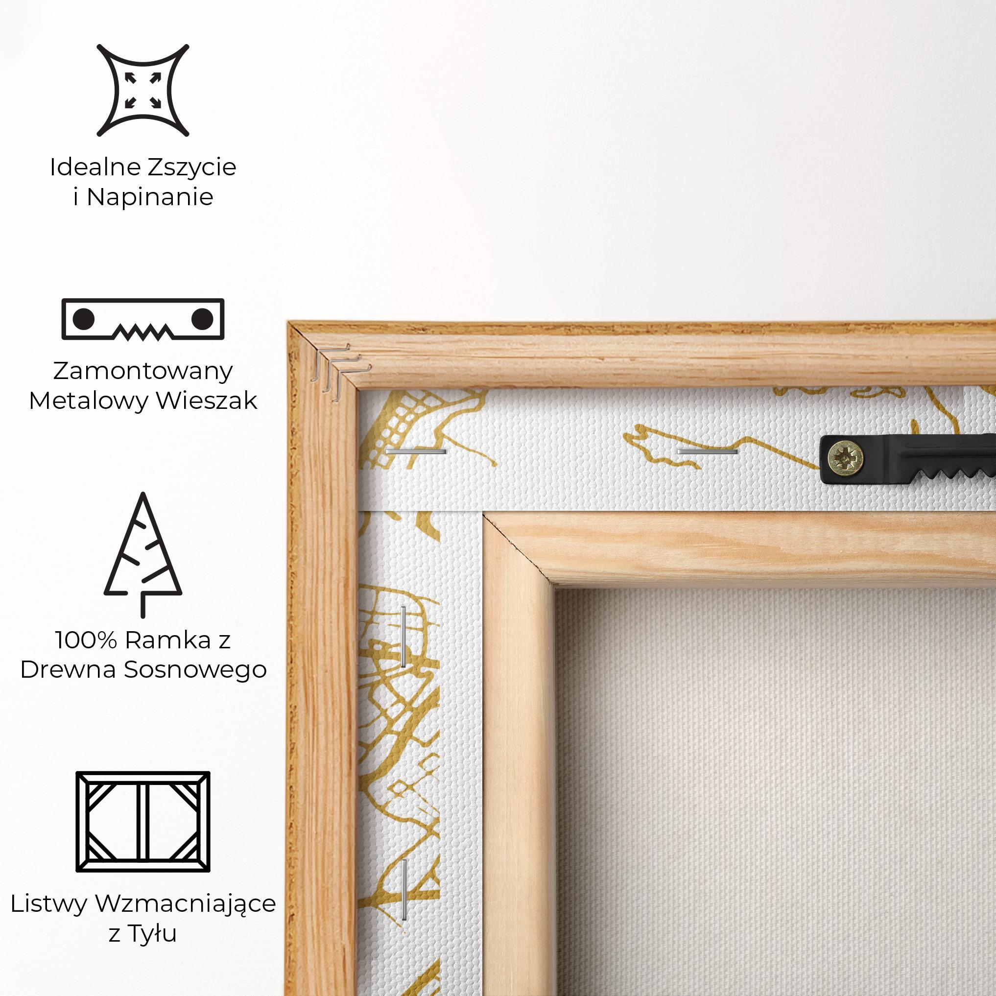 Obraz na Płótnie Abu Dhabi Map mockup 5