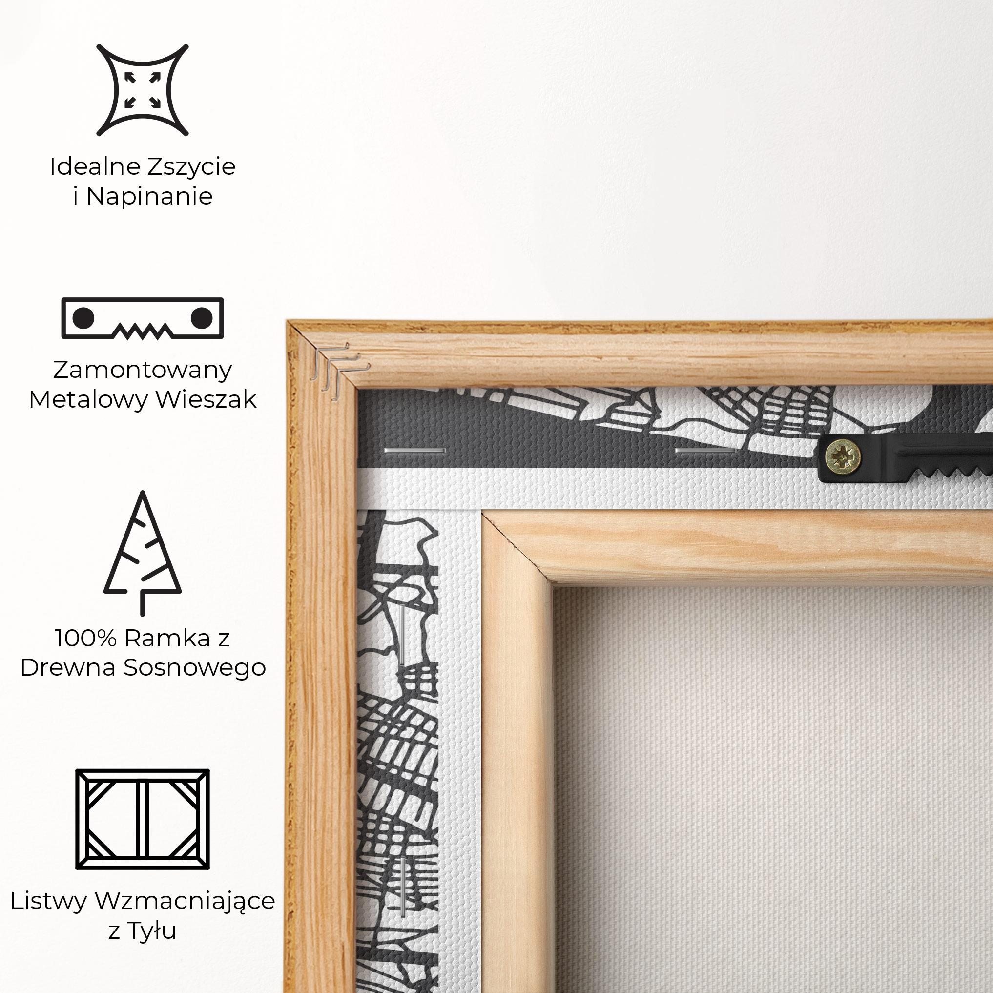 Obraz na Płótnie Belgrade Map mockup 5