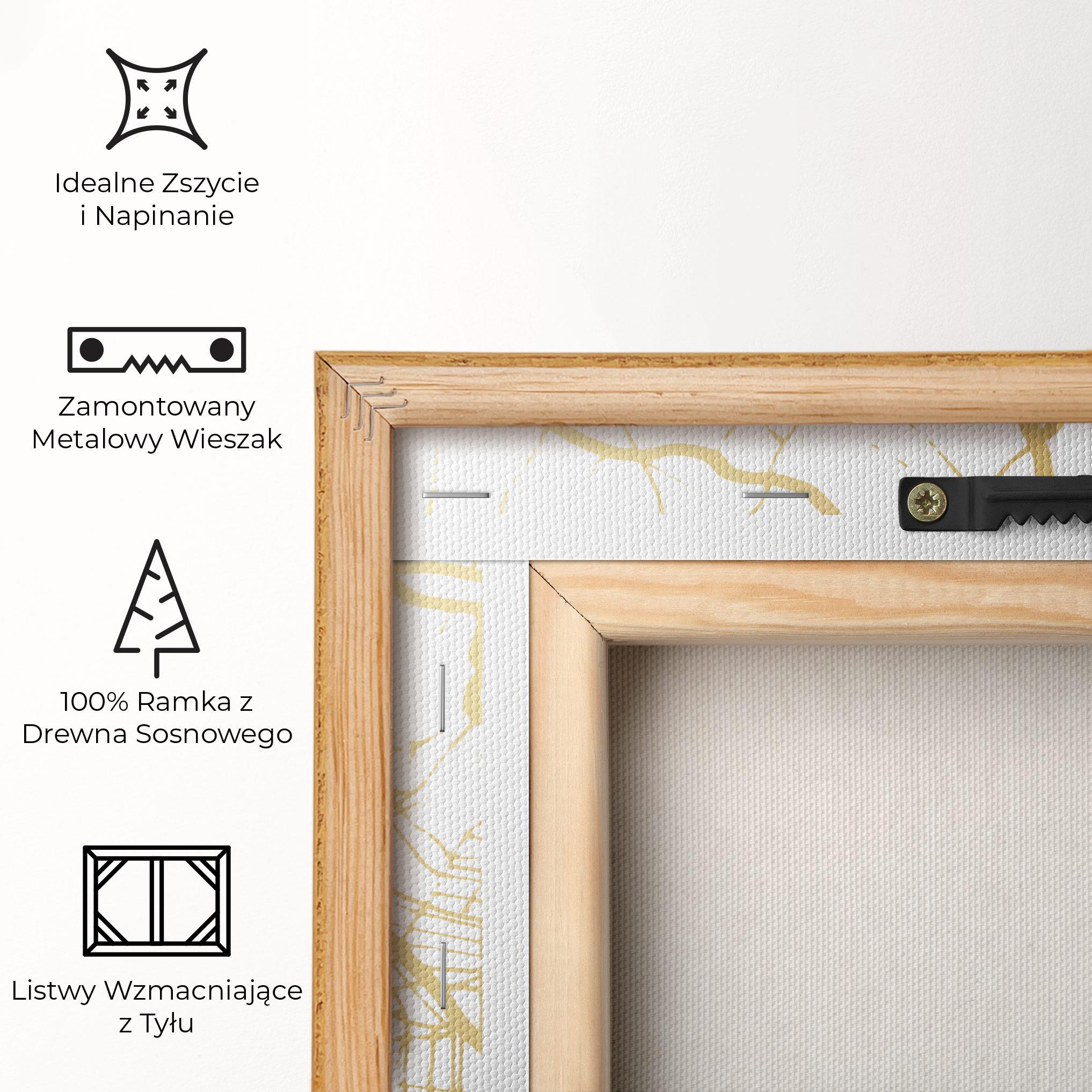 Obraz na Płótnie Bilbao Gold Map mockup 5