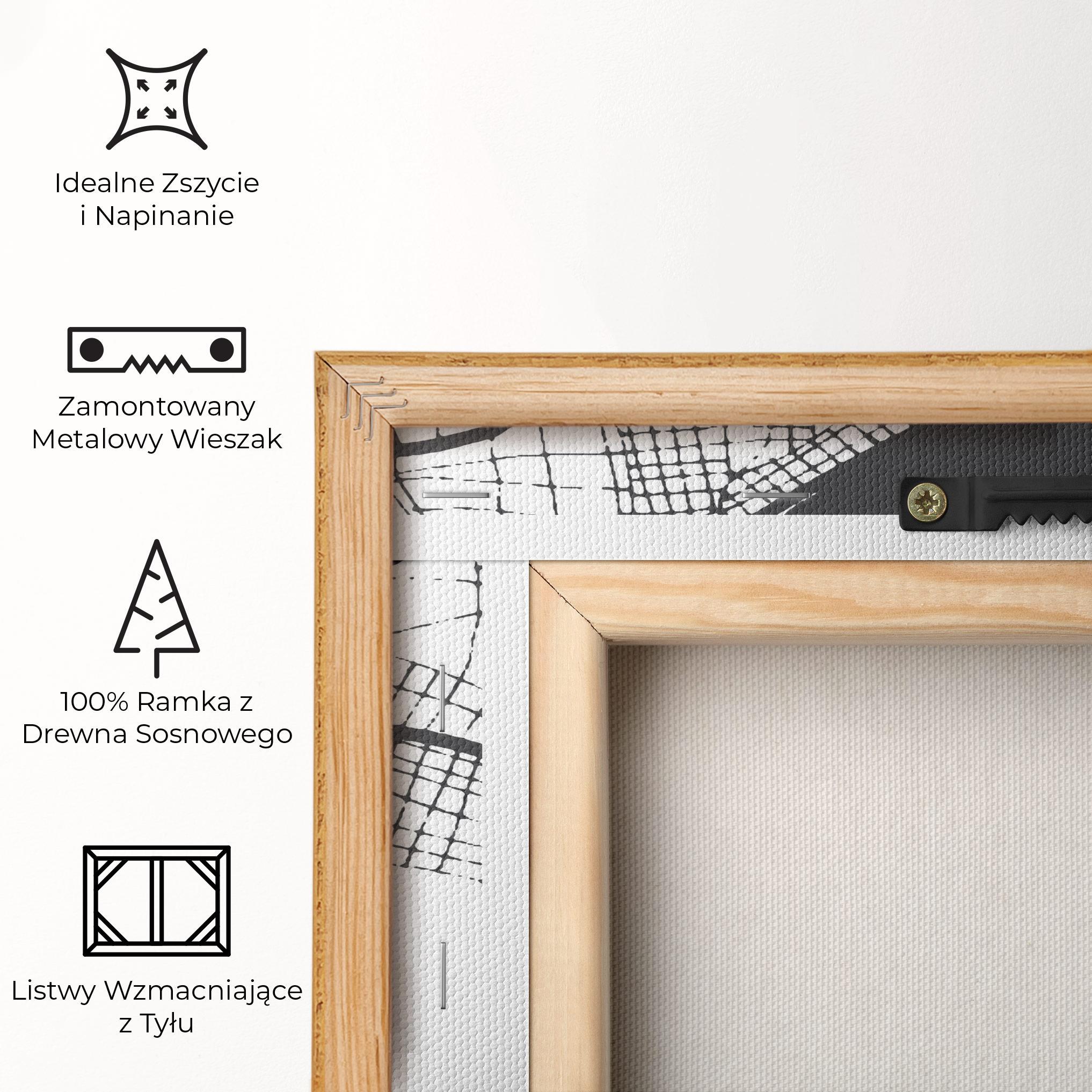 Obraz na Płótnie Chalcis Map mockup 5