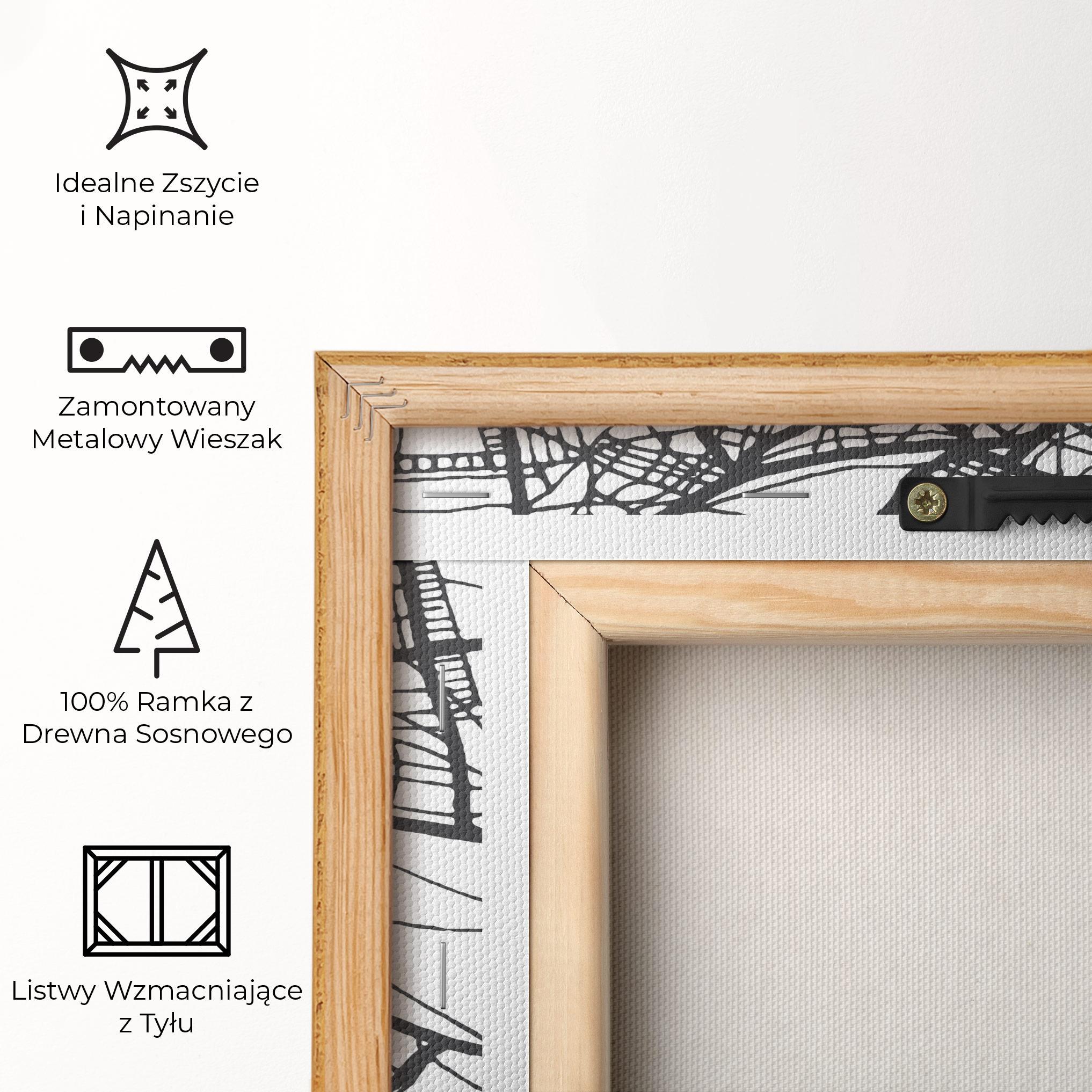 Obraz na Płótnie Nairobi Map mockup 5