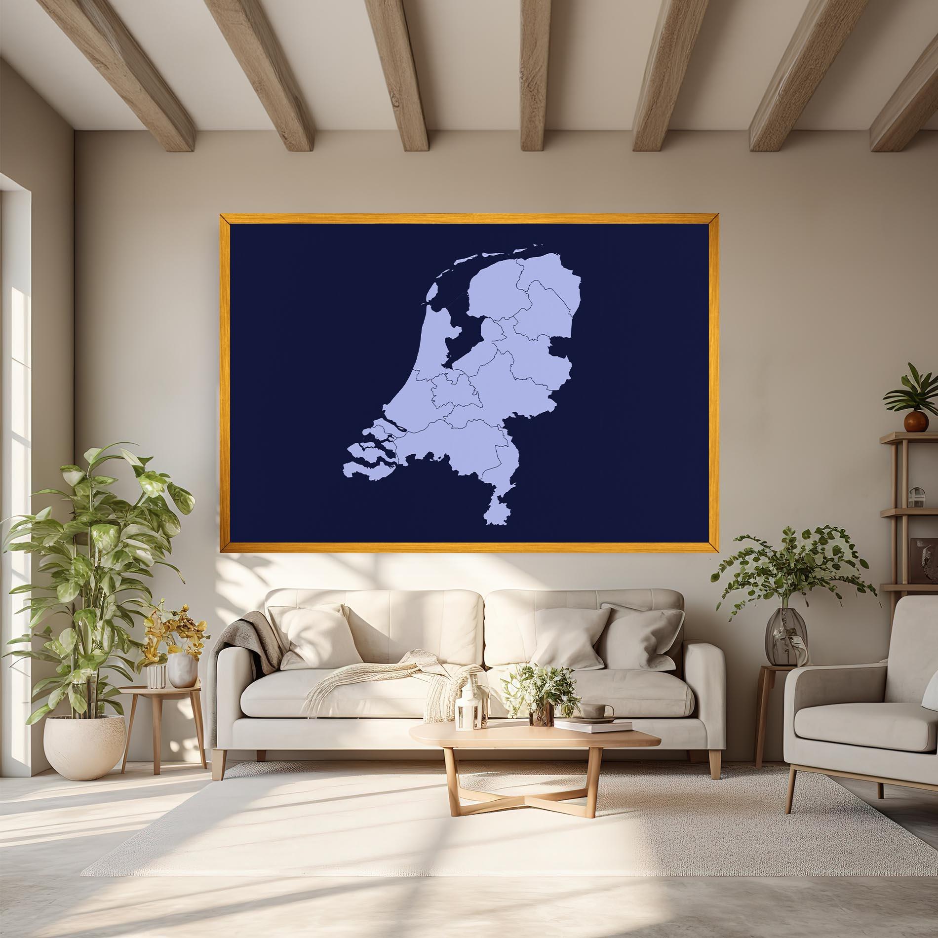 Obraz na Płótnie Netherlands Map mockup 6
