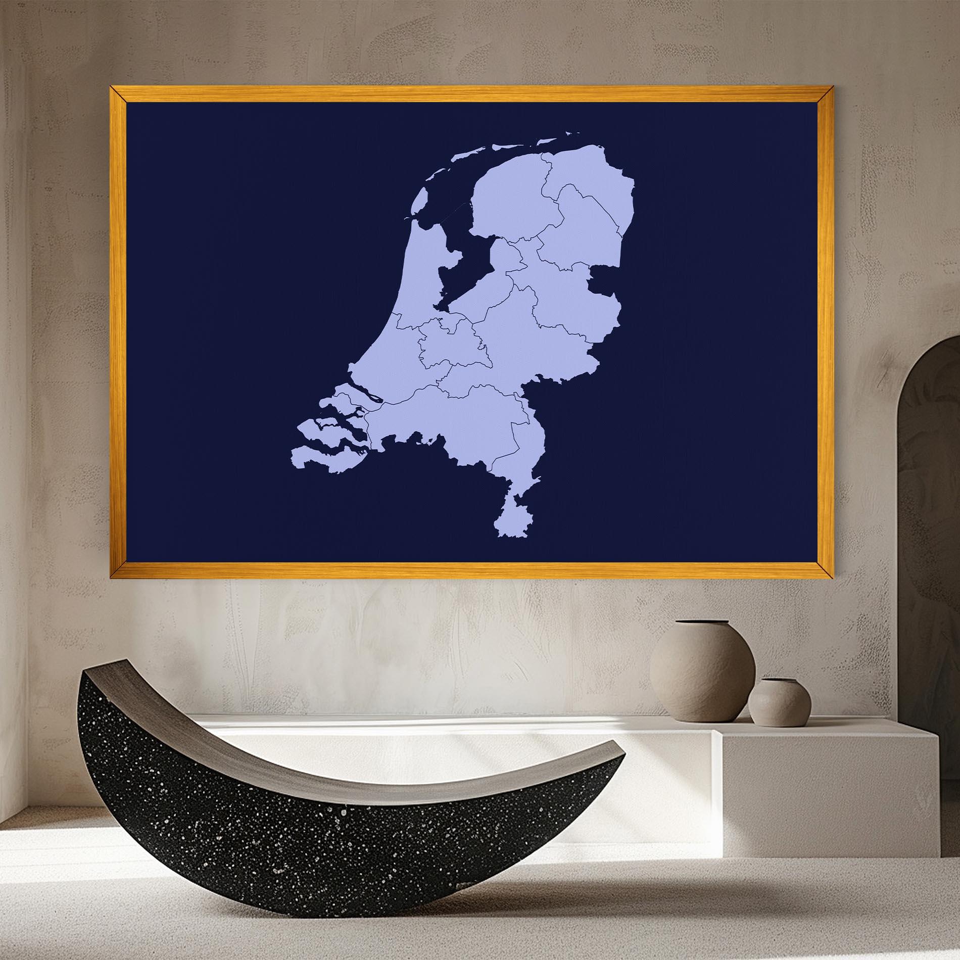 Obraz na Płótnie Netherlands Map mockup 8