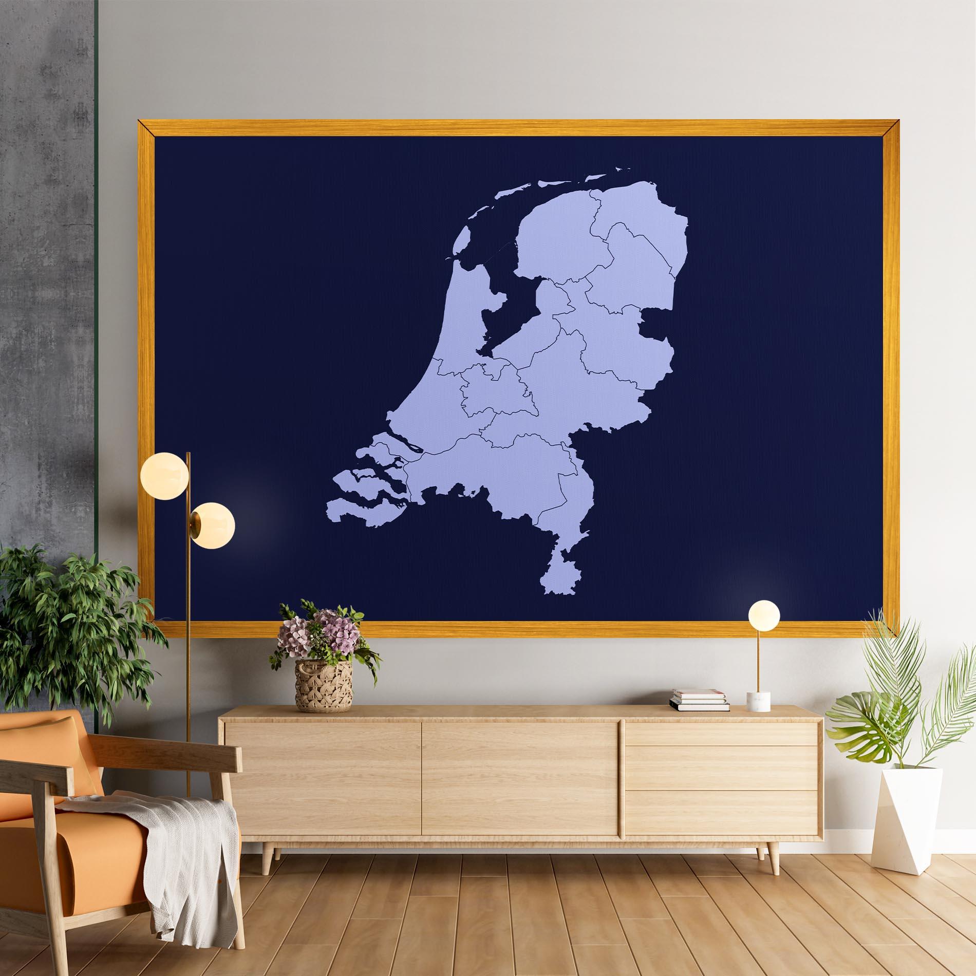 Obraz na Płótnie Netherlands Map mockup 9