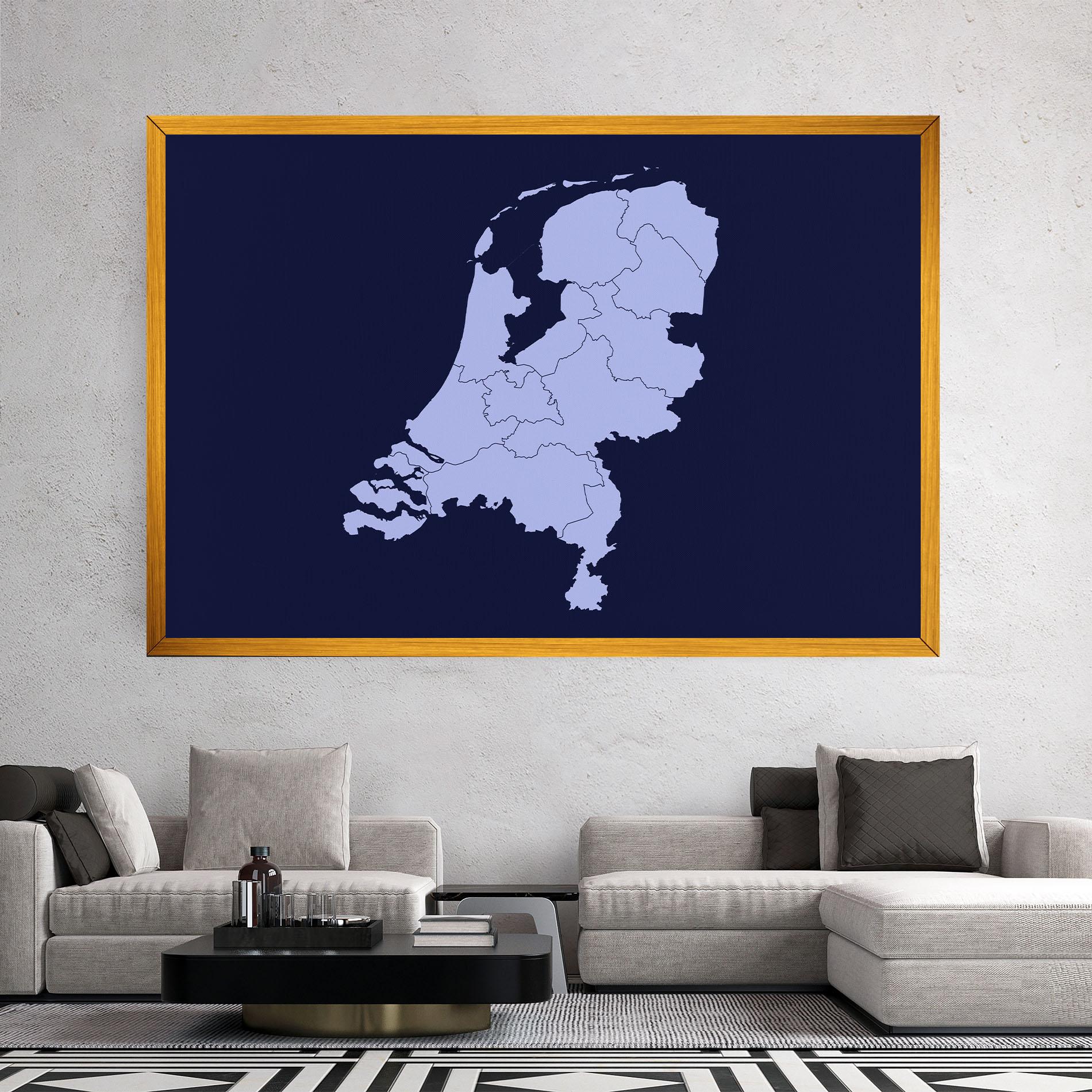 Obraz na Płótnie Netherlands Map mockup 2