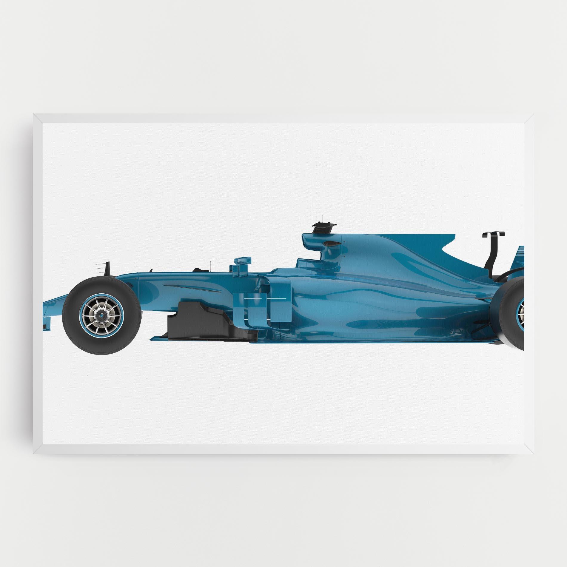 Obraz na Płótnie Blue F1 Toy mockup 0