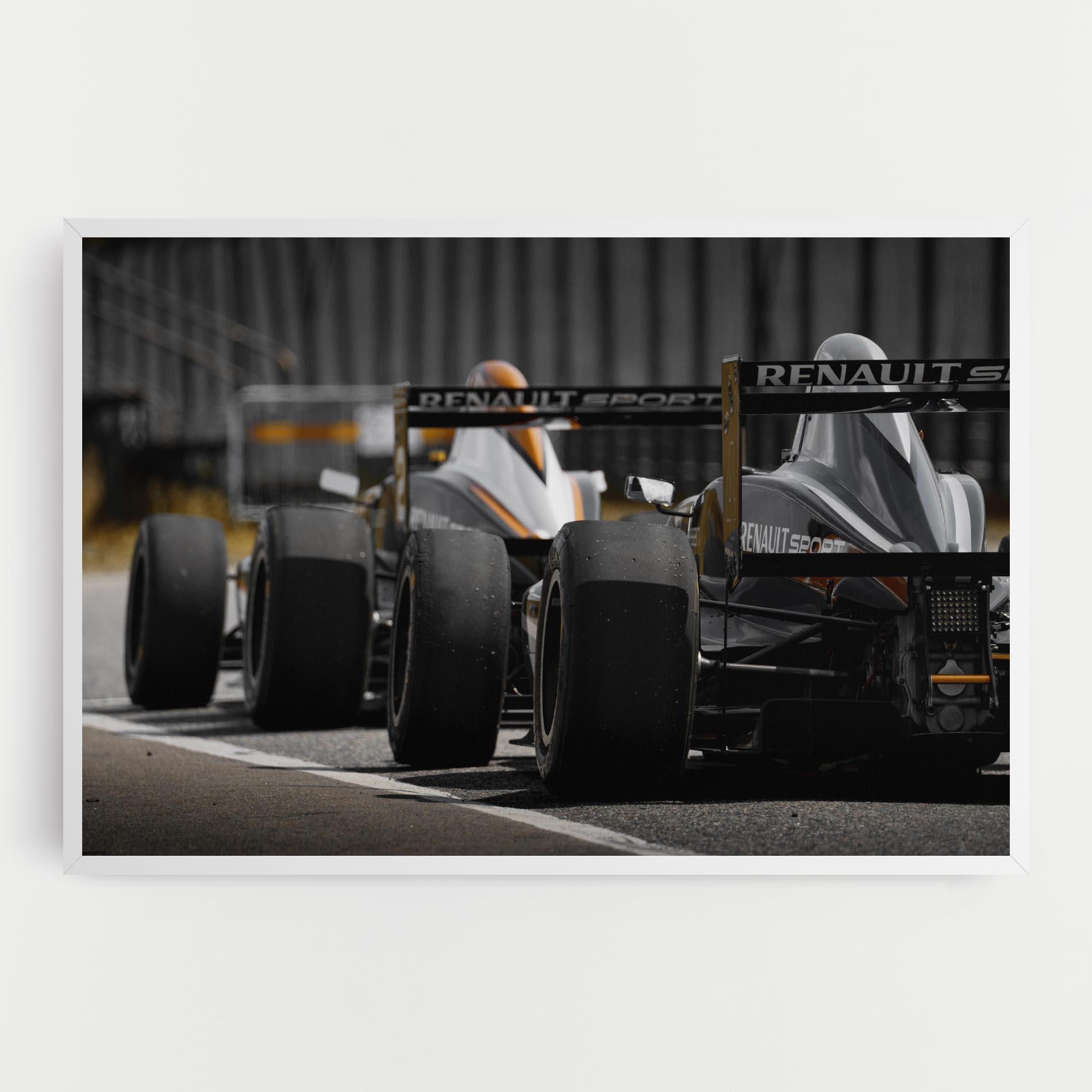 Obraz na Płótnie Grey F1 Cars mockup 0