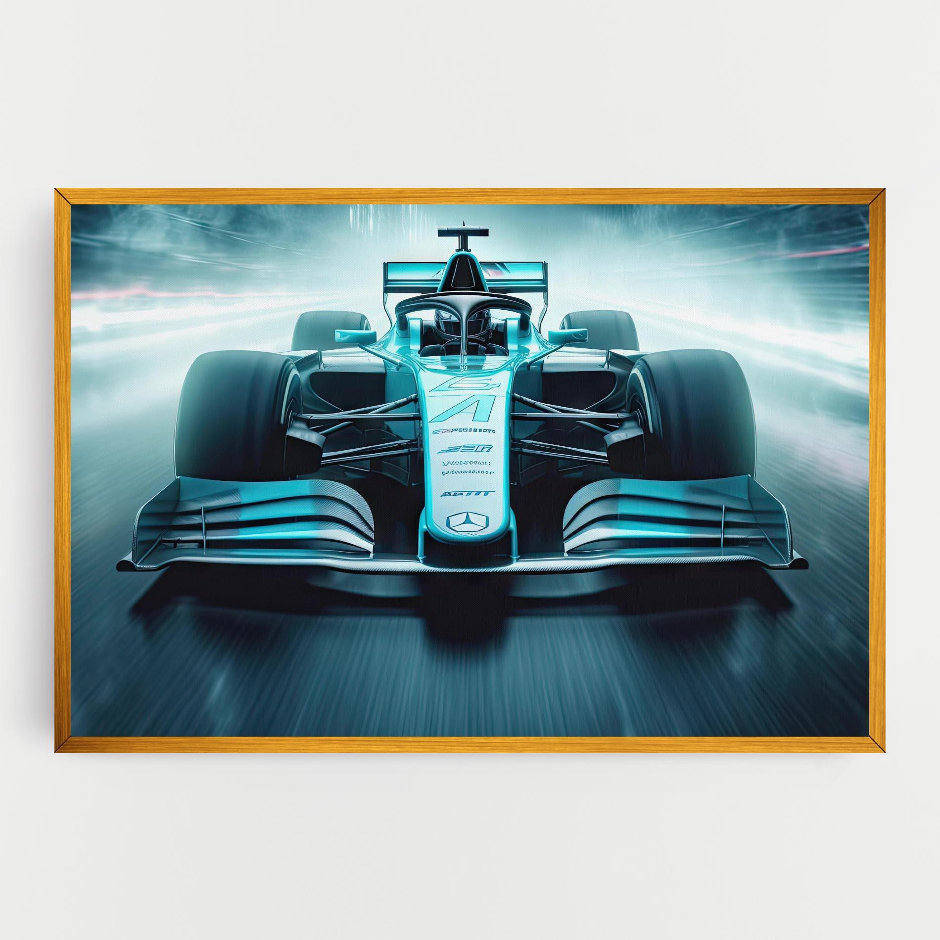 Obraz na Płótnie F1 Smoke Cars mockup 0