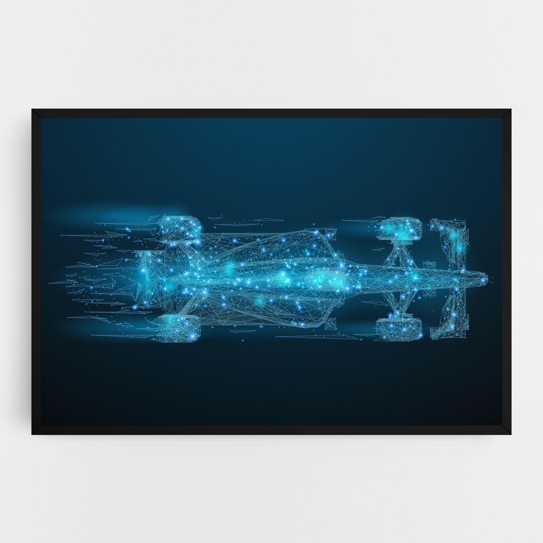 Obraz na Płótnie Blue Light F1 mockup 0