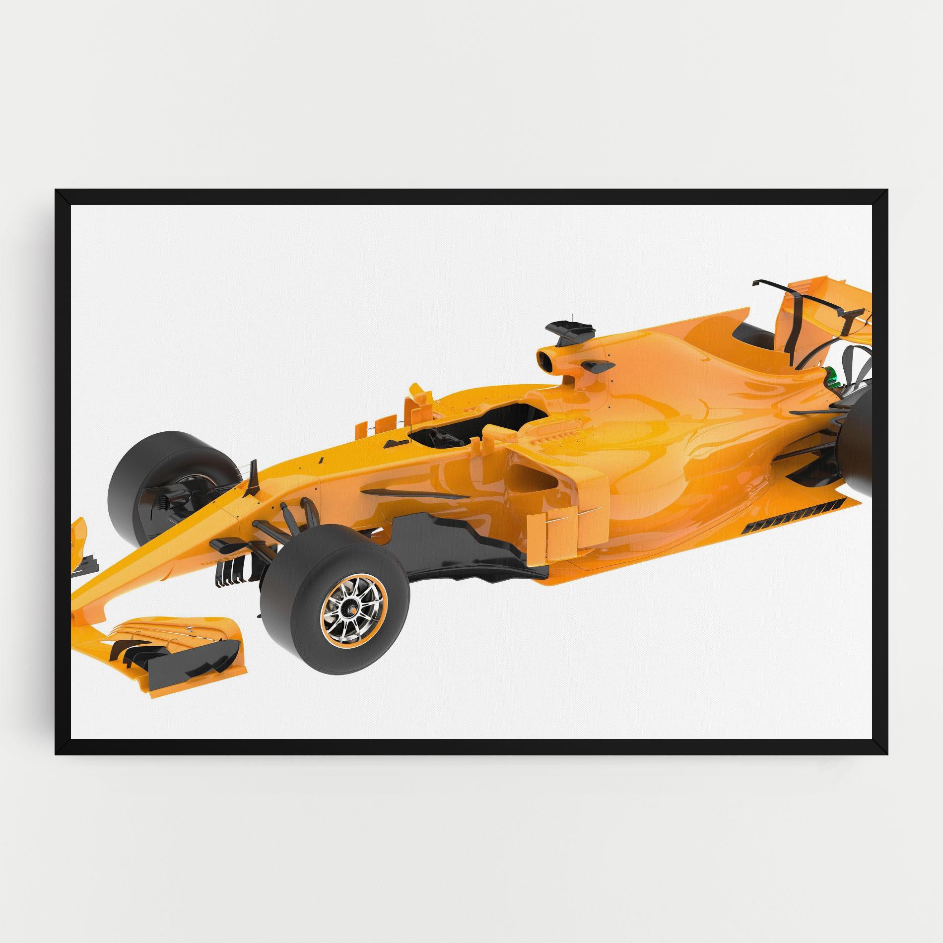 Obraz na Płótnie Yellow F1 Toy mockup 0