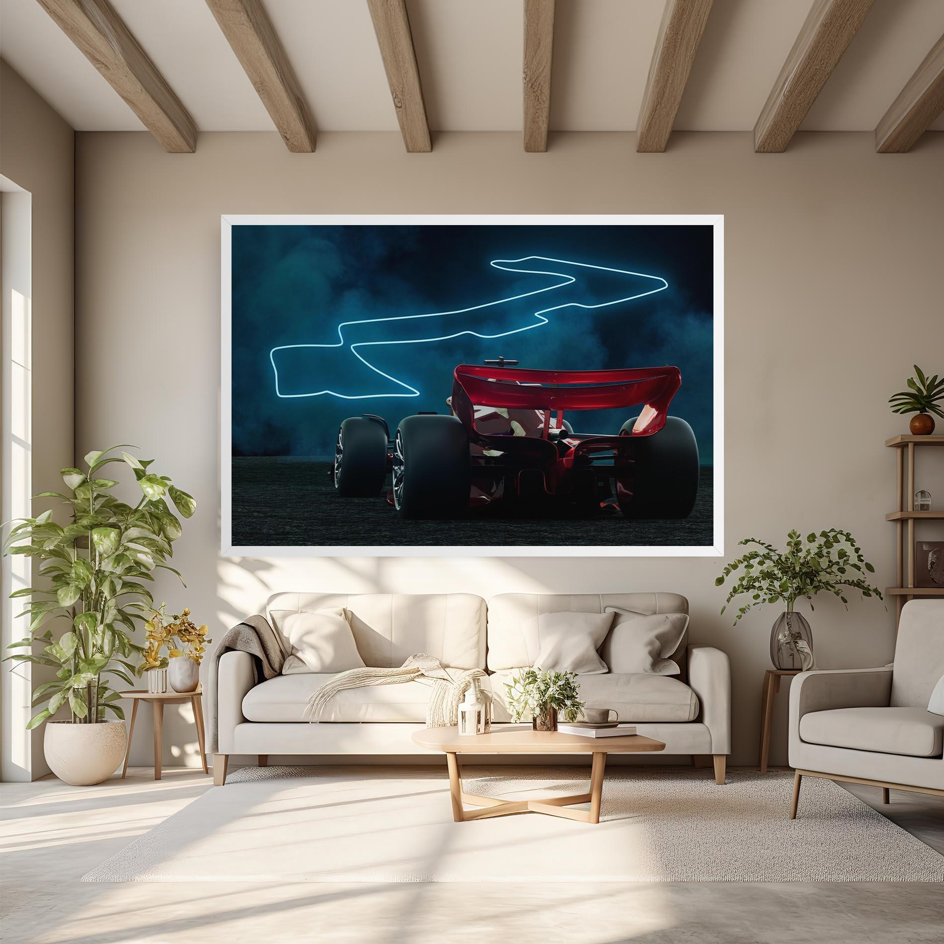 Obraz na Płótnie Race Car F1 mockup 6