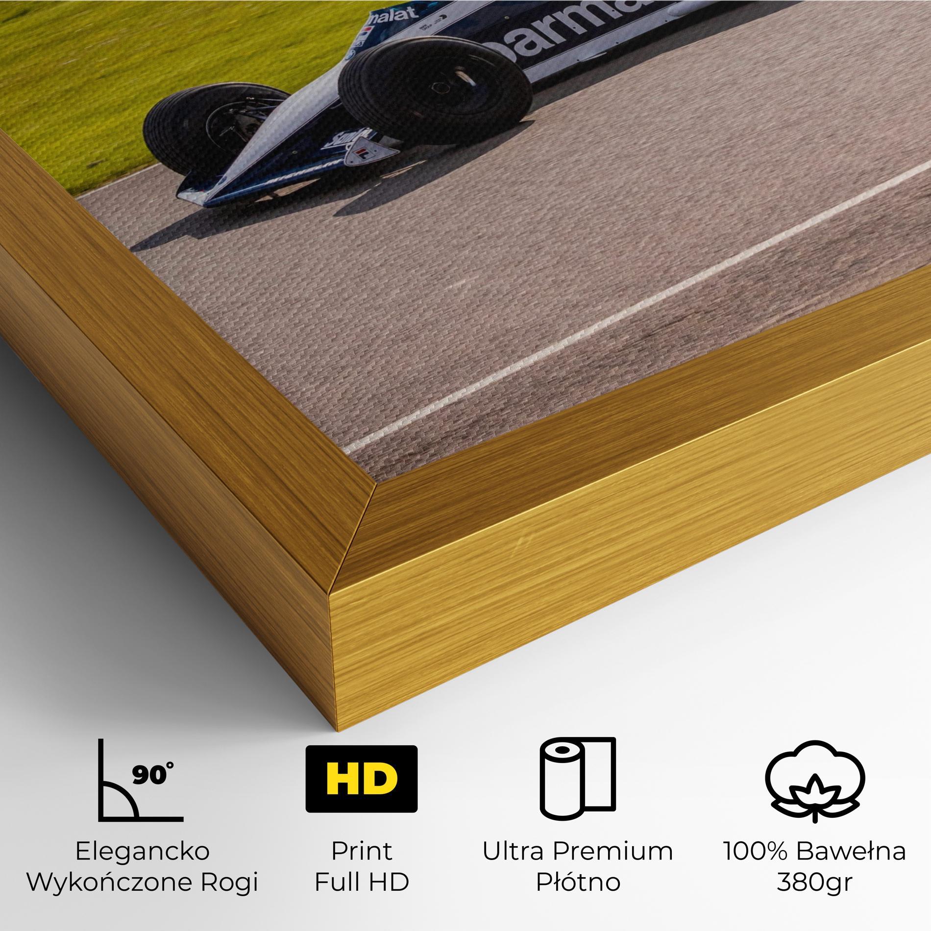 Obraz na Płótnie Black F1 Car mockup 4