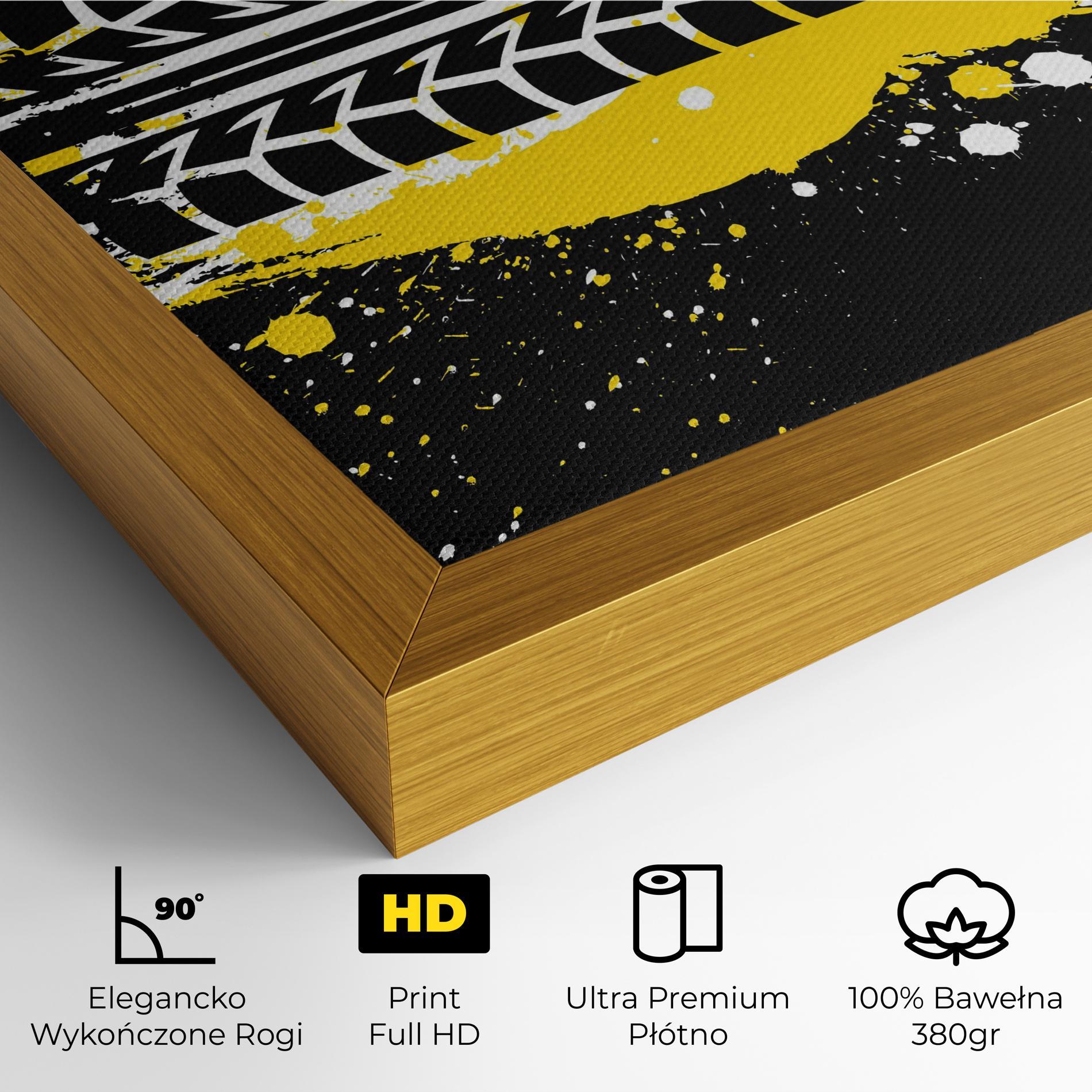 Obraz na Płótnie Yellow Traces mockup 4