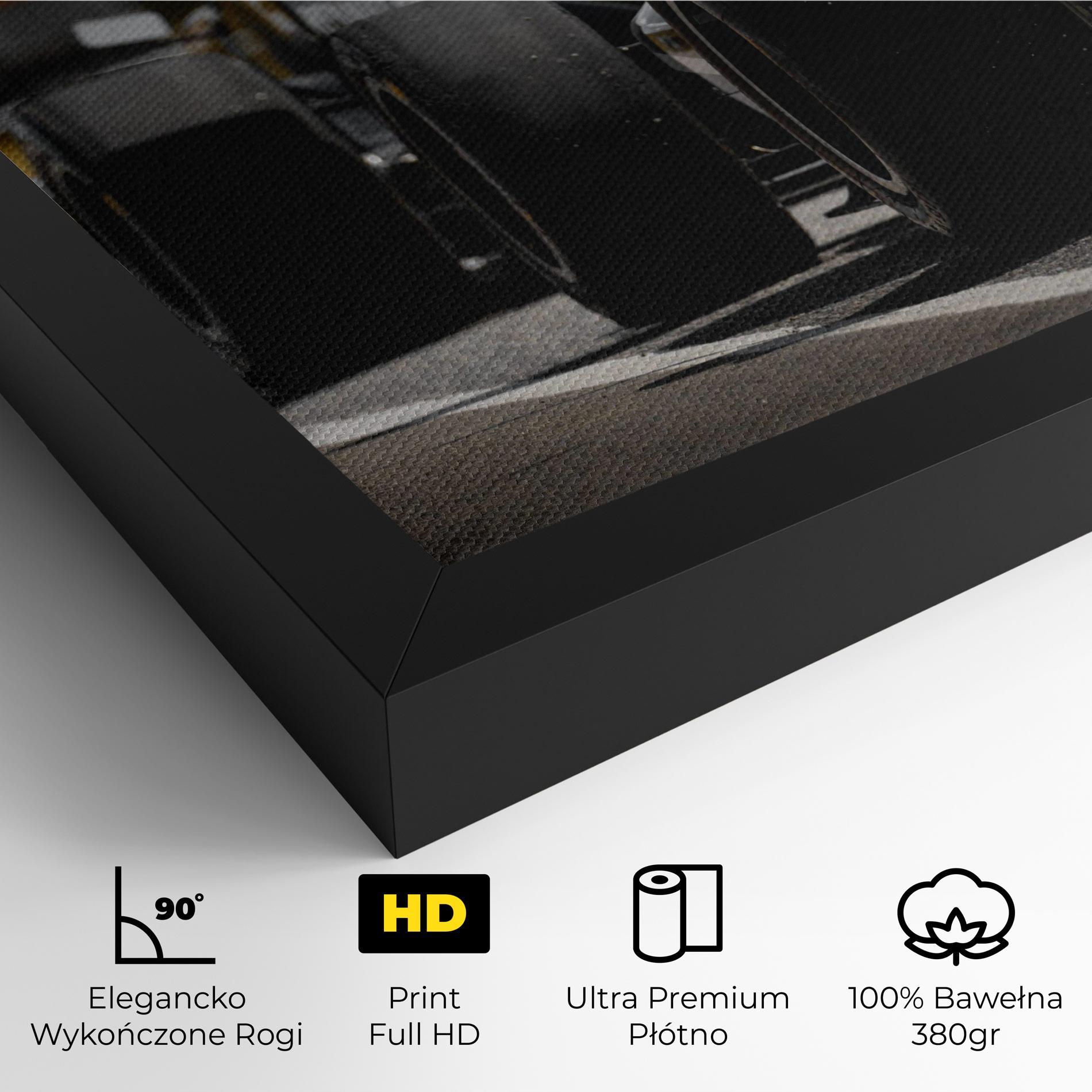 Obraz na Płótnie Grey F1 Cars mockup 4