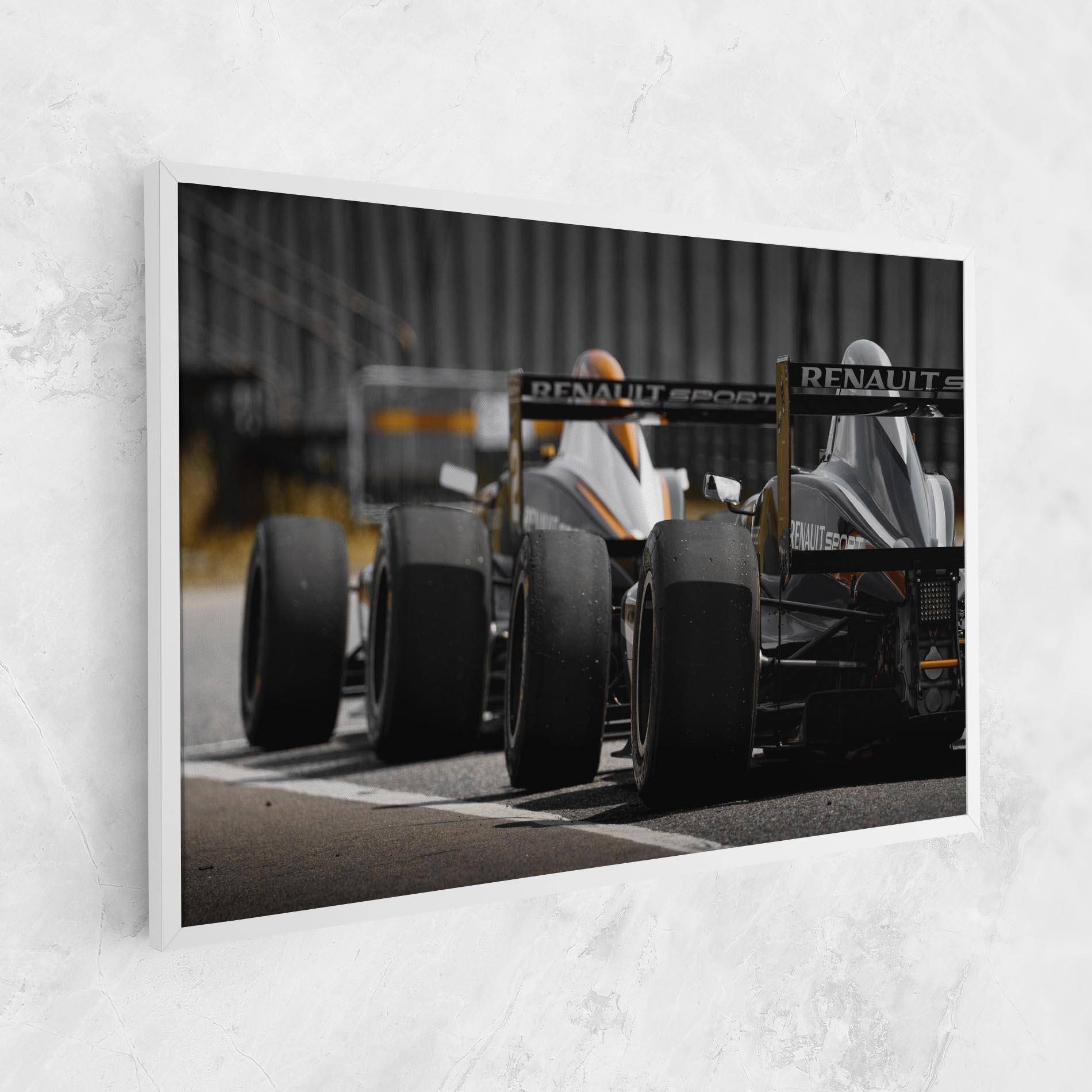Obraz na Płótnie Grey F1 Cars mockup 1
