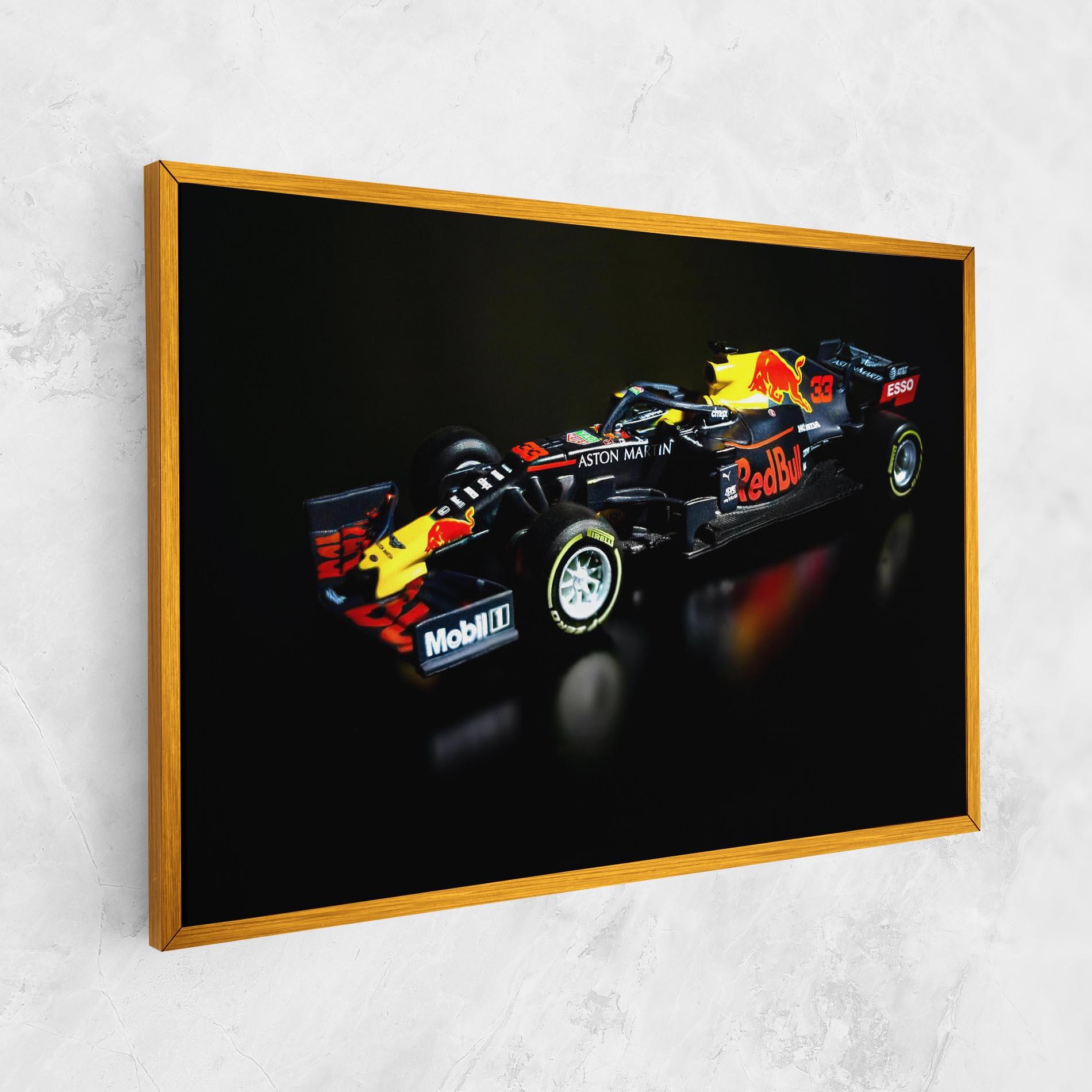 Obraz na Płótnie Black Yellow F1 mockup 1